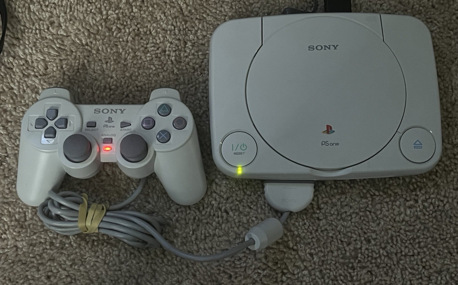 Sony Playstation PS One Console, Controller, Hook Ups-Tony Hawk, Cool Boarders 3