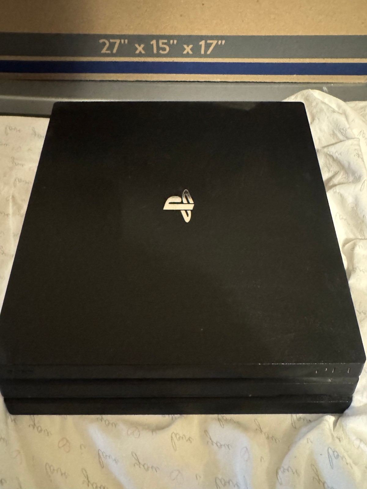PS4 Pro Console 1 TB Black w/ Camouflage controller, Power cord, HDMI cable.