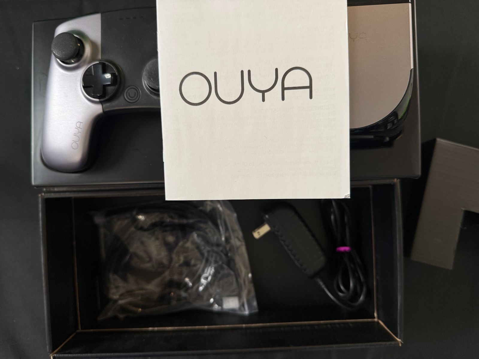 OUYA Console w/ Controller + Box – Tested Works – Retro Gaming Emulator Ready
