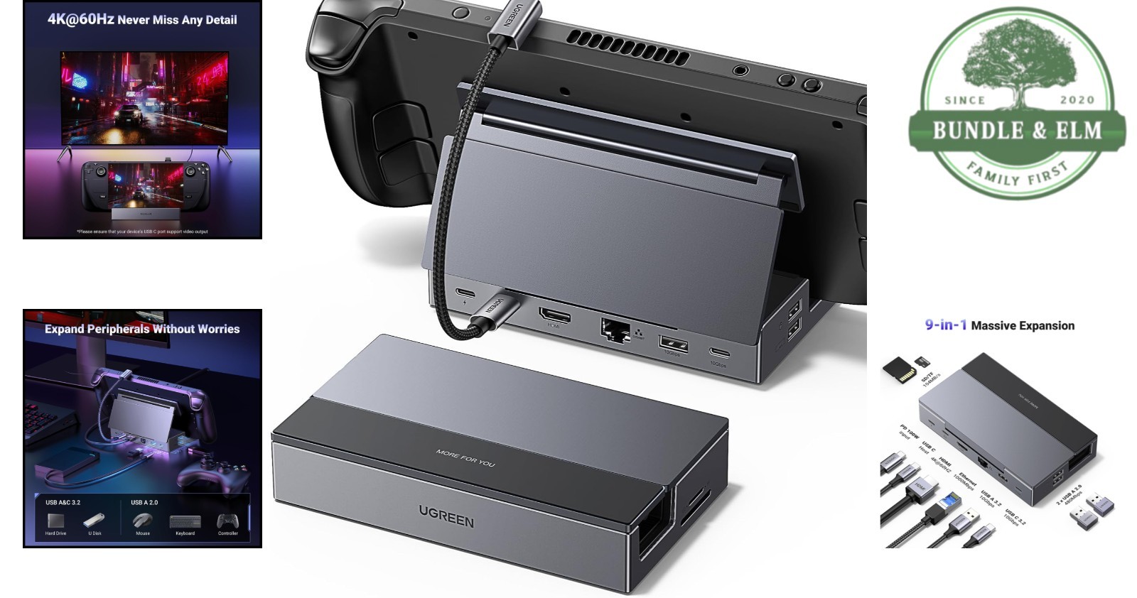 Multi-Functional Docking Station with Fast Charging and High-Resolution Support