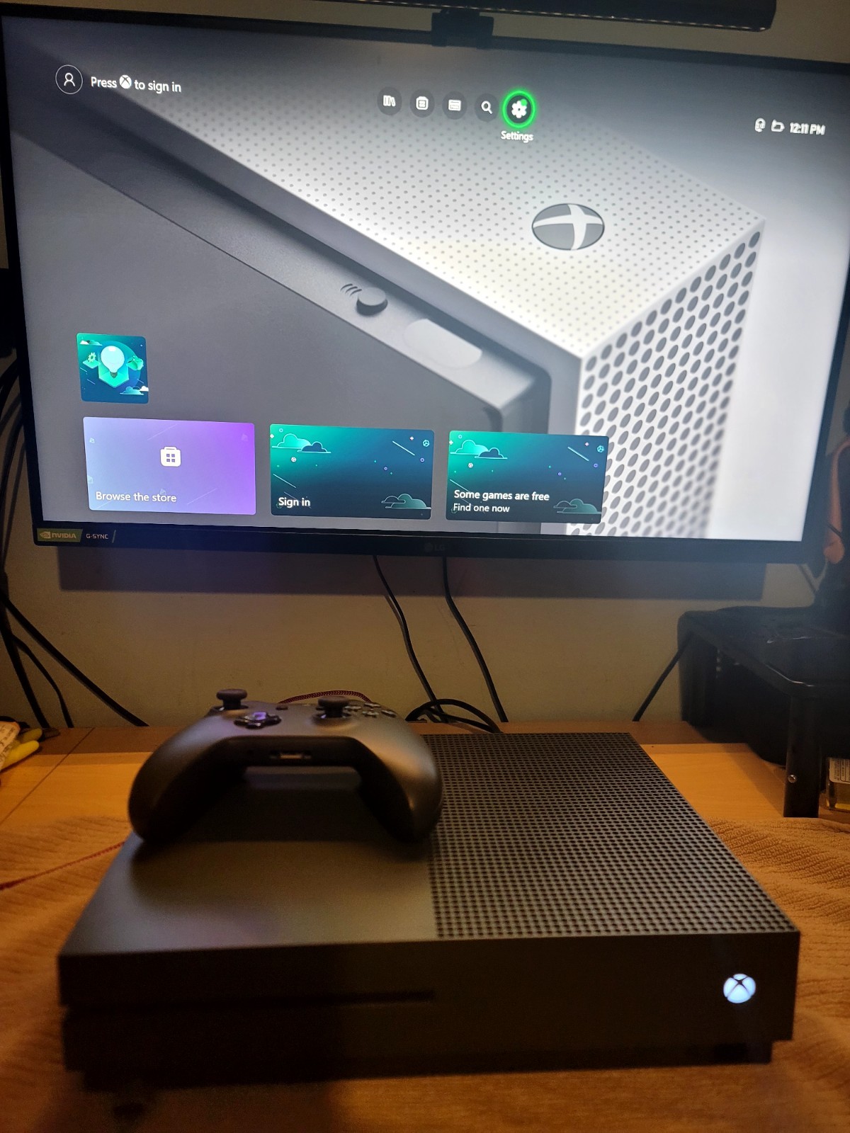 Microsoft Xbox One S 1TB Console Gaming System Battlefield 1 Military Green 1681