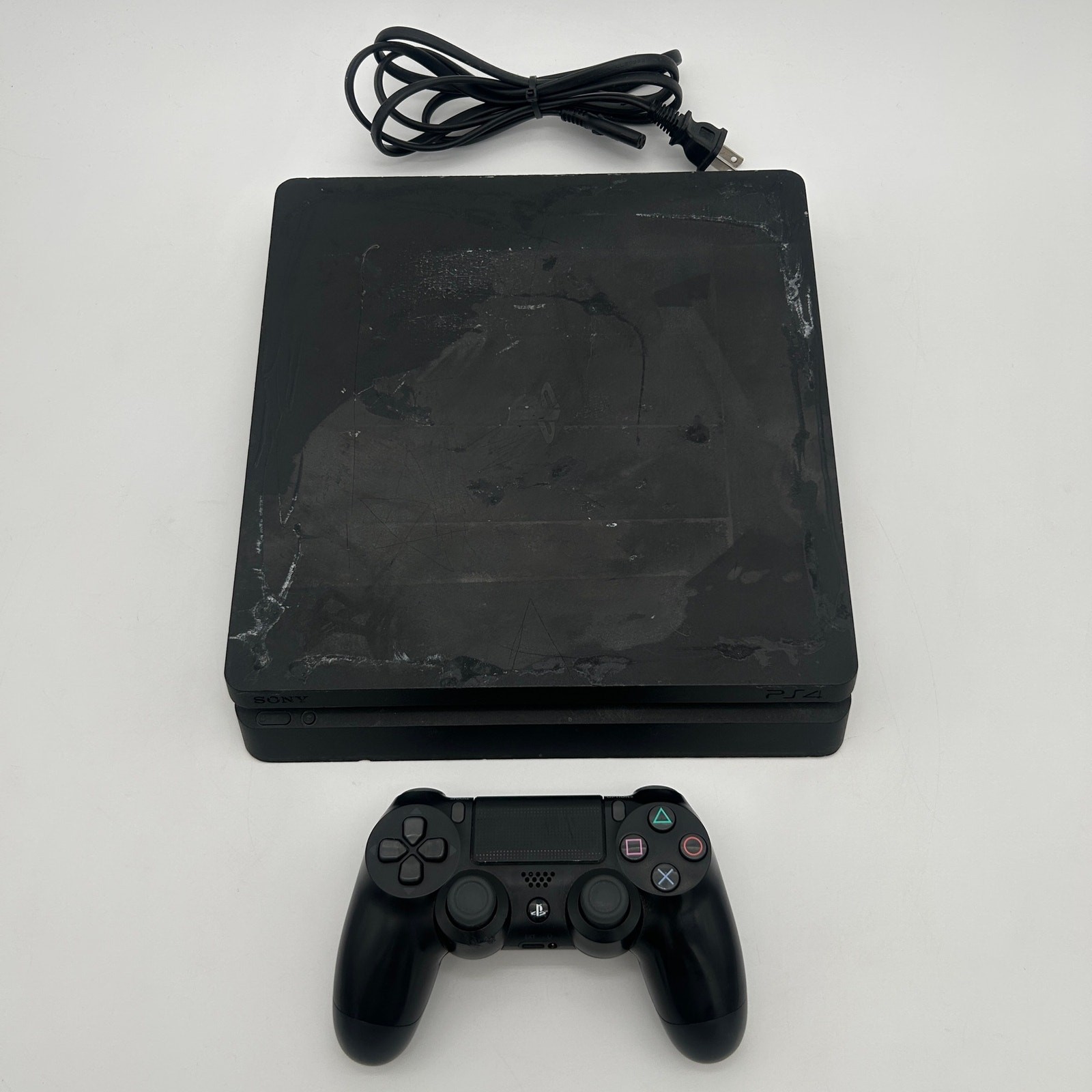 Sony PlayStation 4 PS4 Slim 1TB CUH-2215B Console w/ Controller & Cable Tested