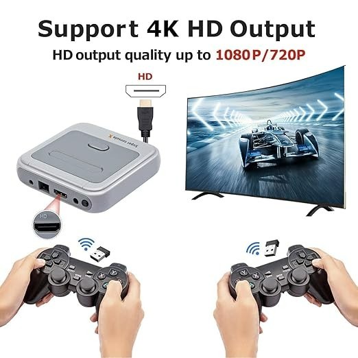 Super Console X Retro Video Game Console Built in 117,000+ Games,Emulator Consol