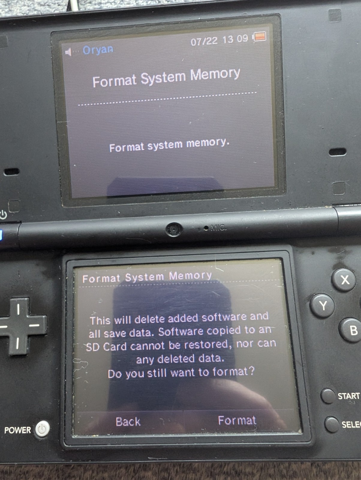 Nintendo DSi Handheld Console OEM Charger TWL-001 Black W/ 6 Games Tested Read!