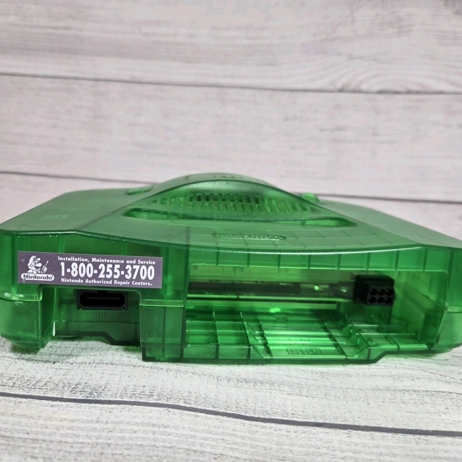 Jungle Green Nintendo 64. N64 Controller. OEM Power Adapter & A/V Tested