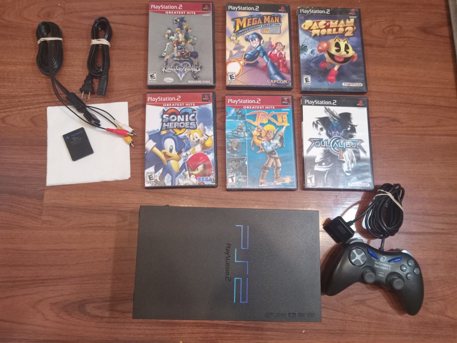Fun! ~ Sony PlayStation 2 ~ PS2 ~ Fat Complete Bundle w/ 6 Great Games!