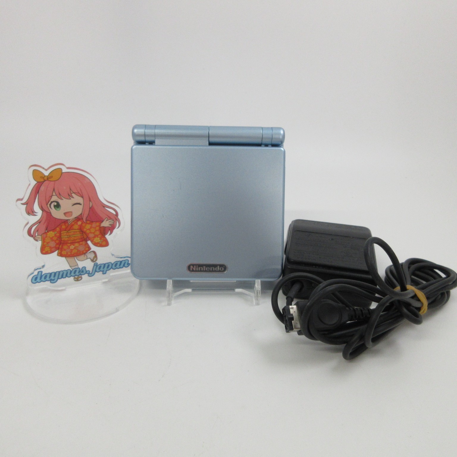【Excellent】Nintendo GameBoy Advance SP Pearl Blue GBA Console #RET08/0624/07