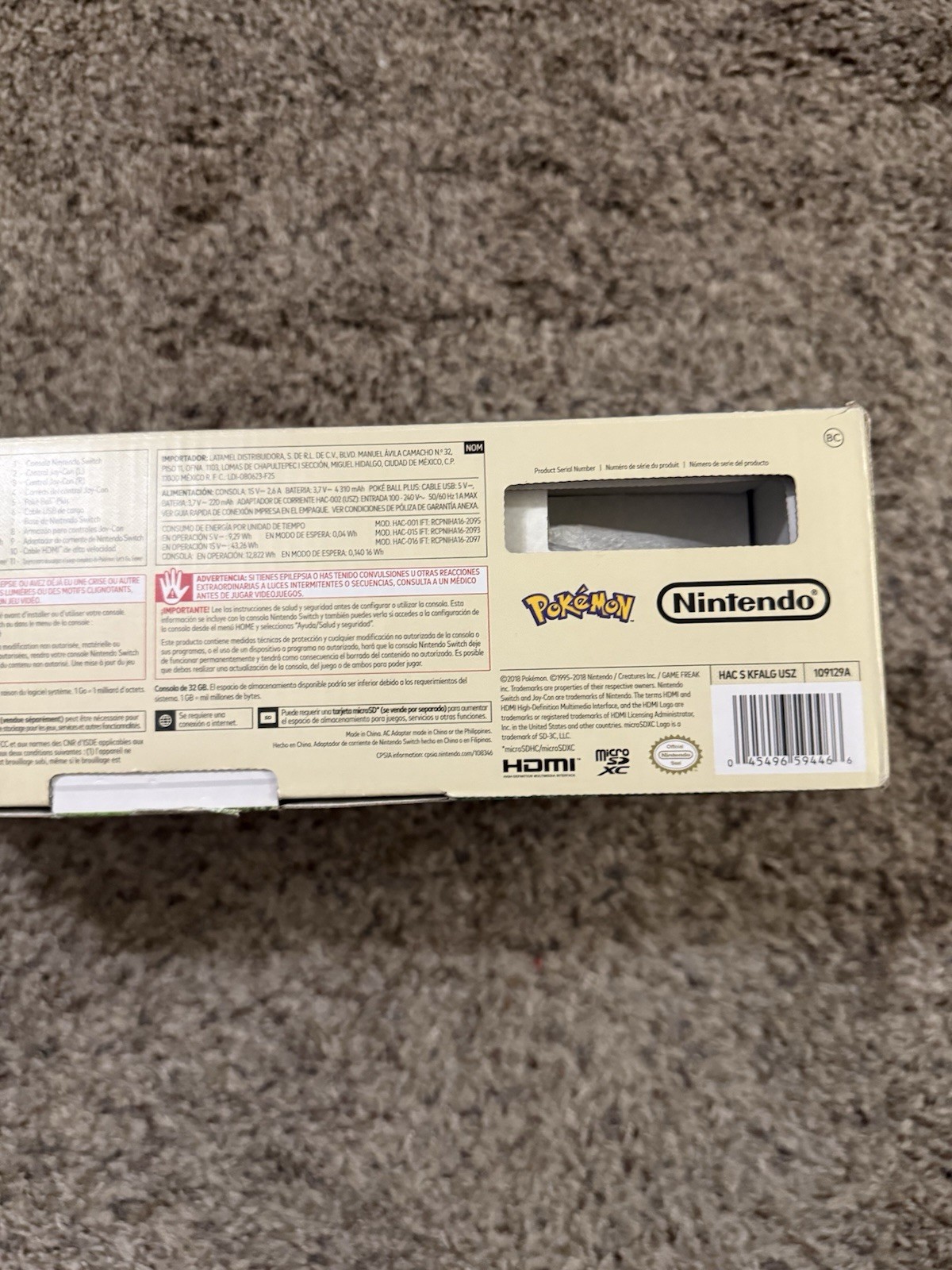 Nintendo Switch Pikachu & Eevee Edition + Pokeball – No Game Code