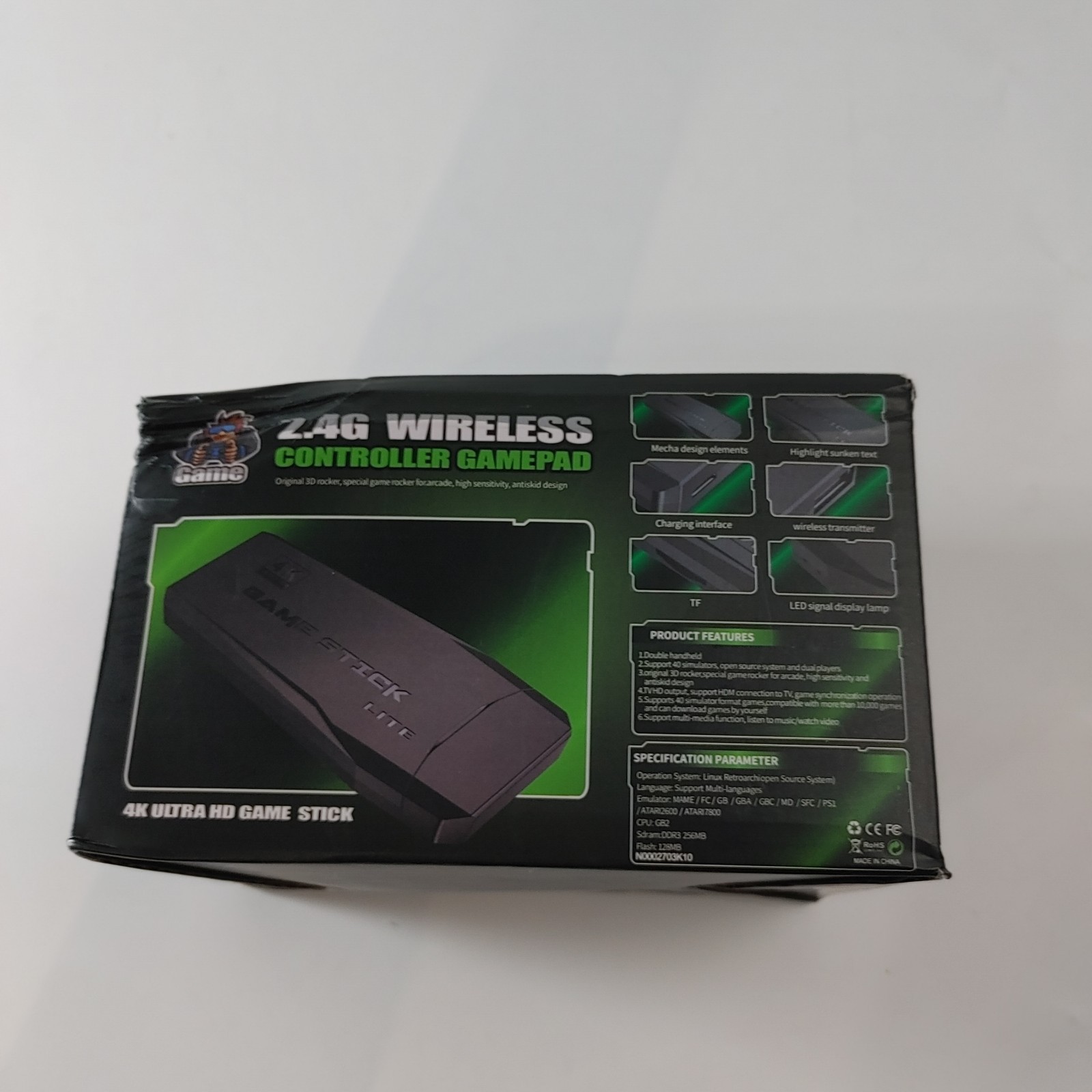 Ultra HD Game Stick Lite Supporting TF Card Equipped With Dual Wireless Gamepad