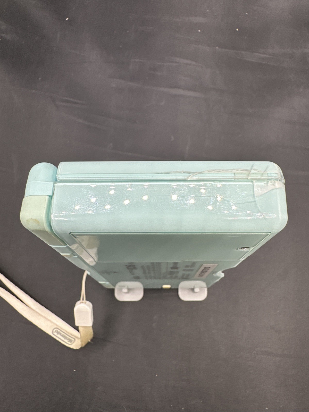 Nintendo DS Lite Console Ice Blue USG-001 Works Top Screen Smashed