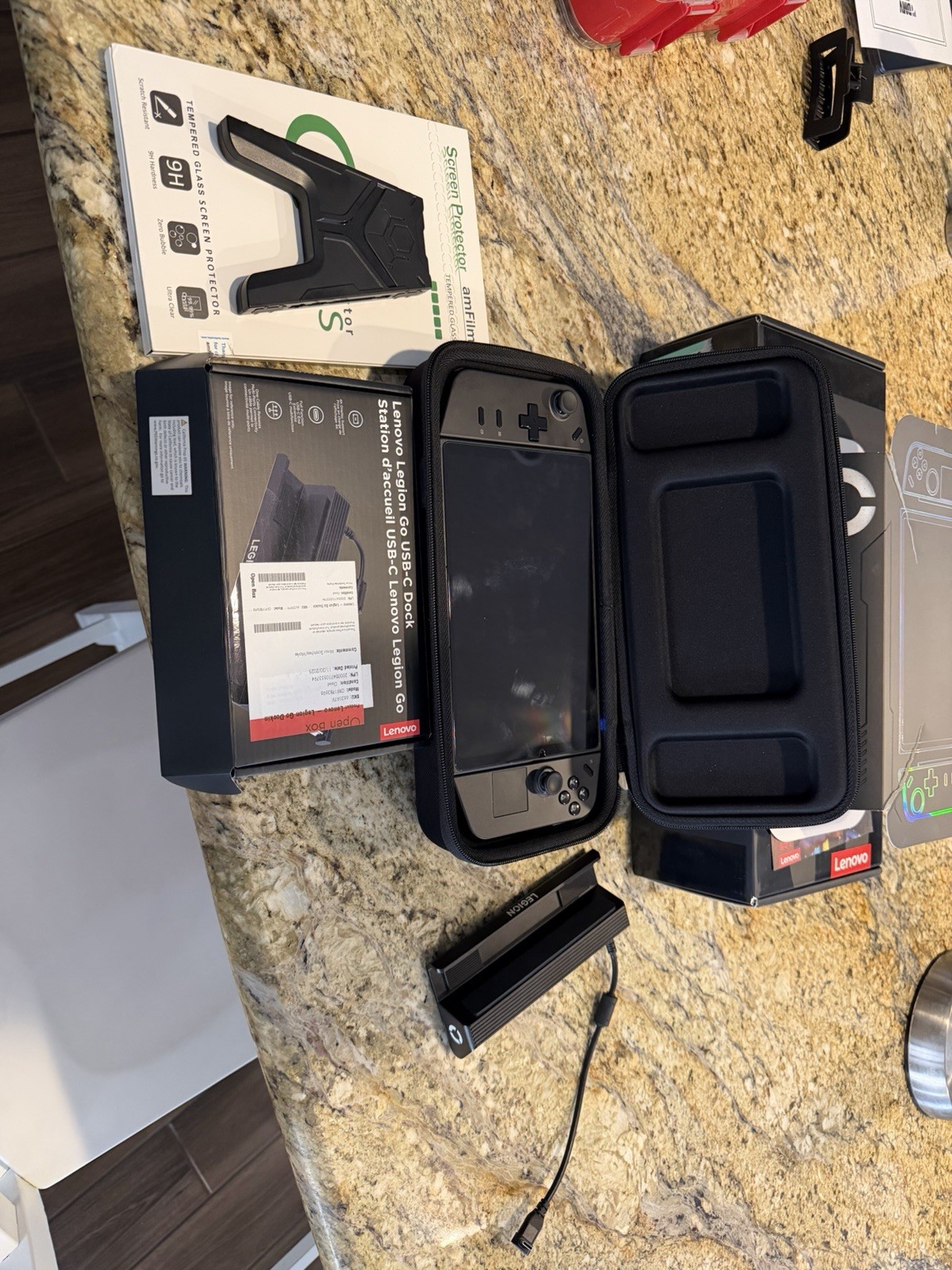 Lenovo Legion Go Handheld System Z1E, 2TB Black USB-C Docking Station w/ Case