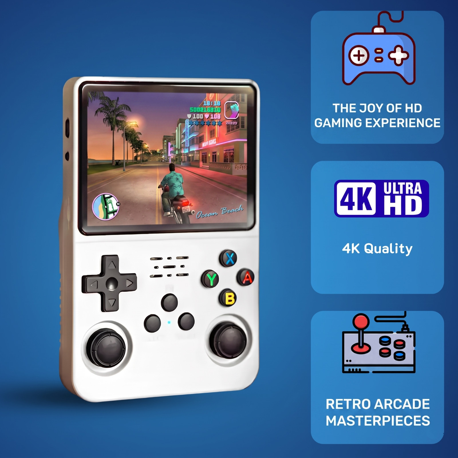 R36S Retro Handheld Game Console 128GB Linux 3.5″ IPS Portable Player
