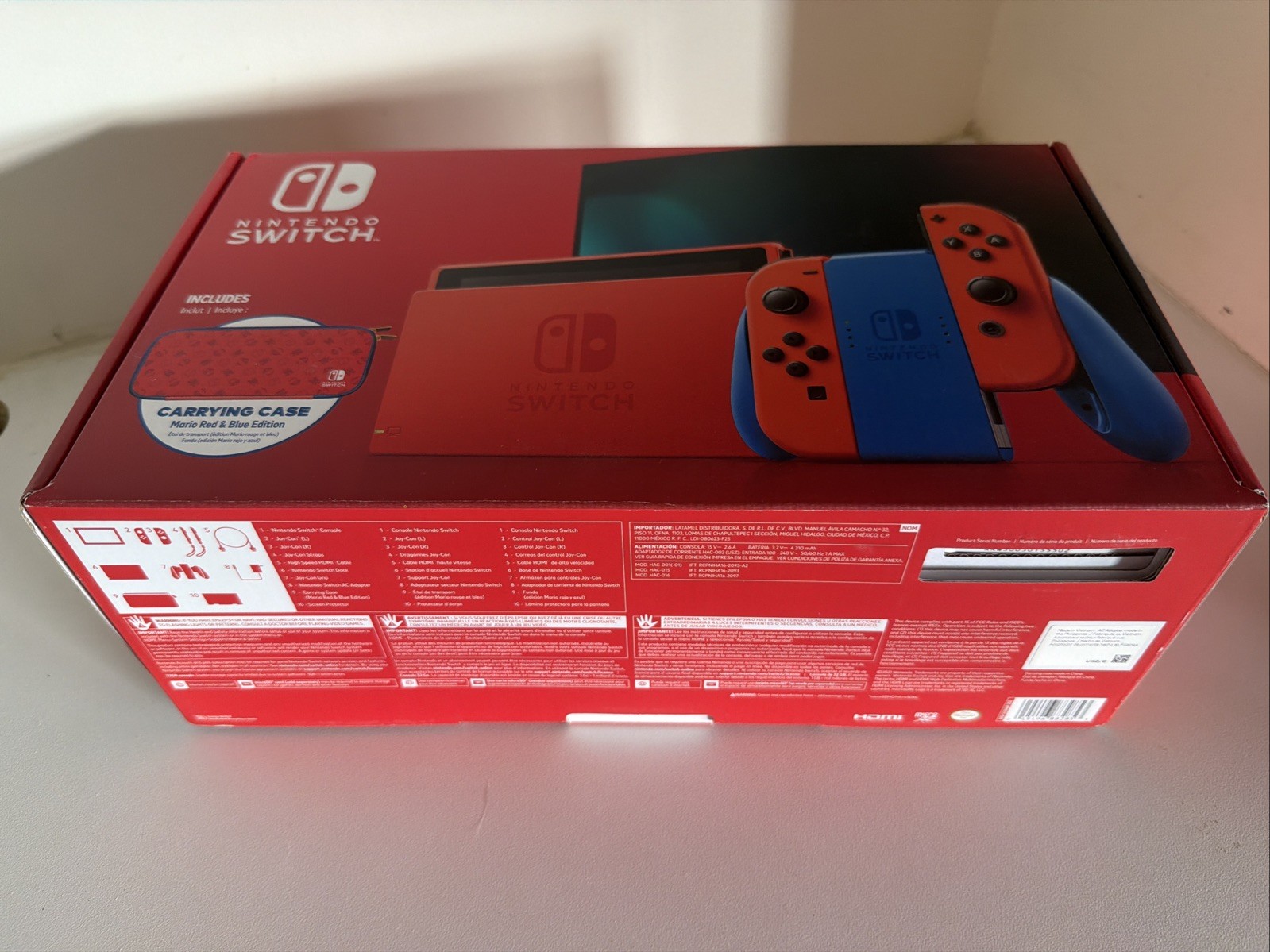 Nintendo Switch HAC-001(-01) Mario Red & Blue Edition – 32GB