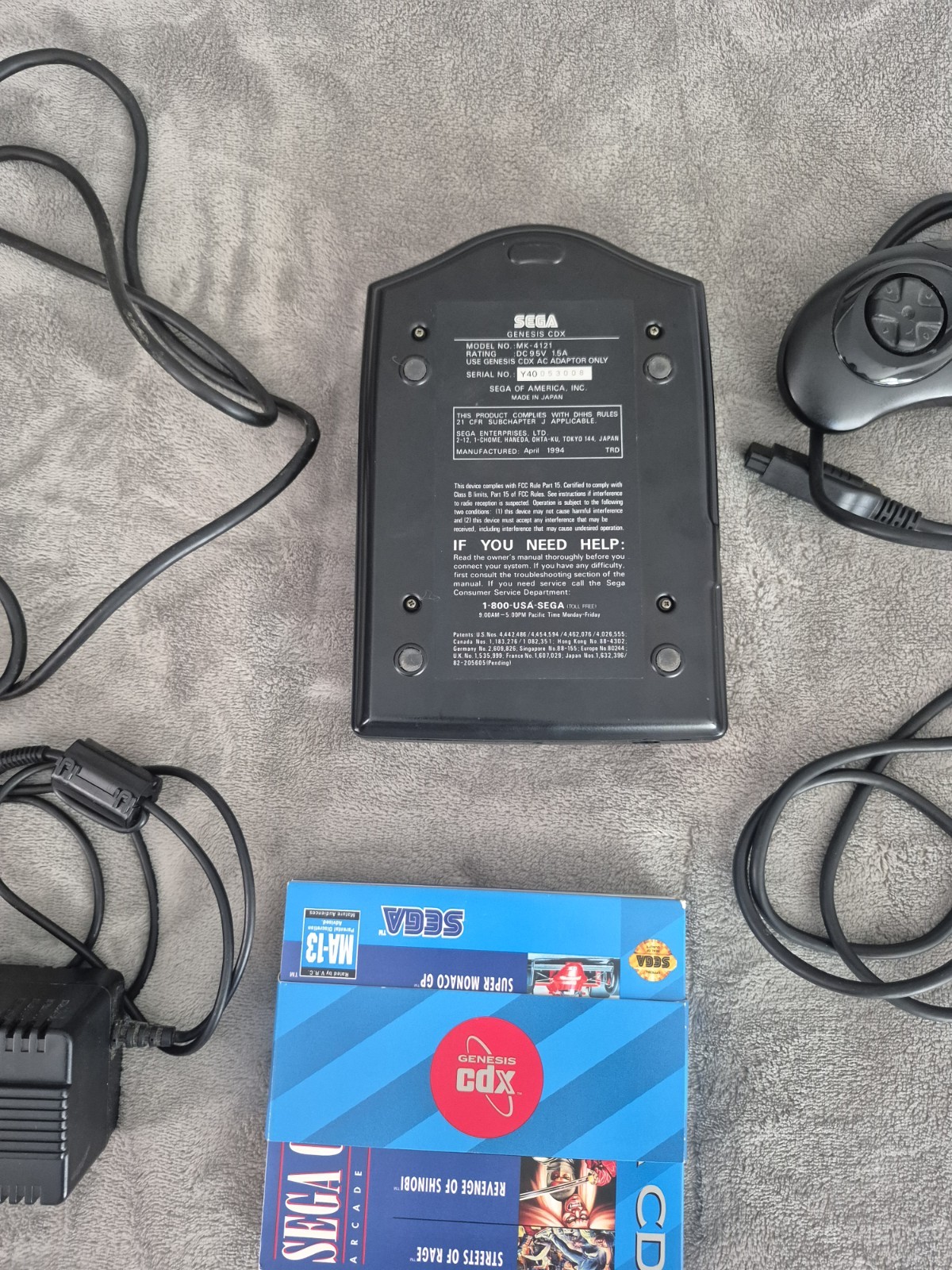 Sega CDX Console CIB Complete Tested & Working Genesis CD Rare W/ Games