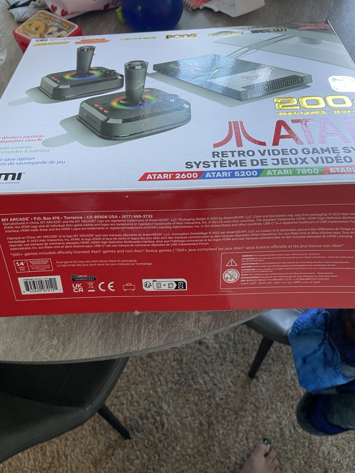 Atari Retro Video Game System with 2 Wireless Joysticks and 200+ Games