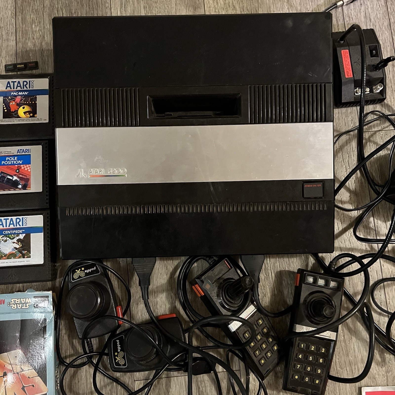 ATARI 5200 CONSOLE Lot With Games, Manuals, Controllers, Cords READ DESCRIPTION