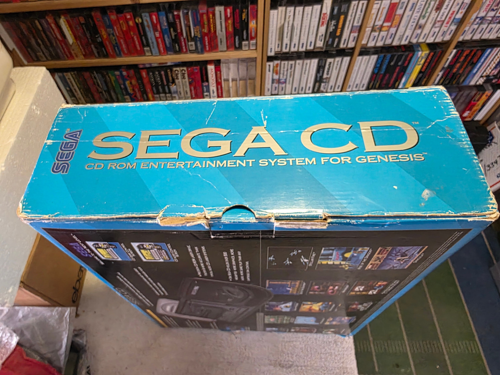 Sega CD Model 2 Console w/Genesis 2 Console w/Sewar Shark-CIB PLUS! VGC! TESTED!