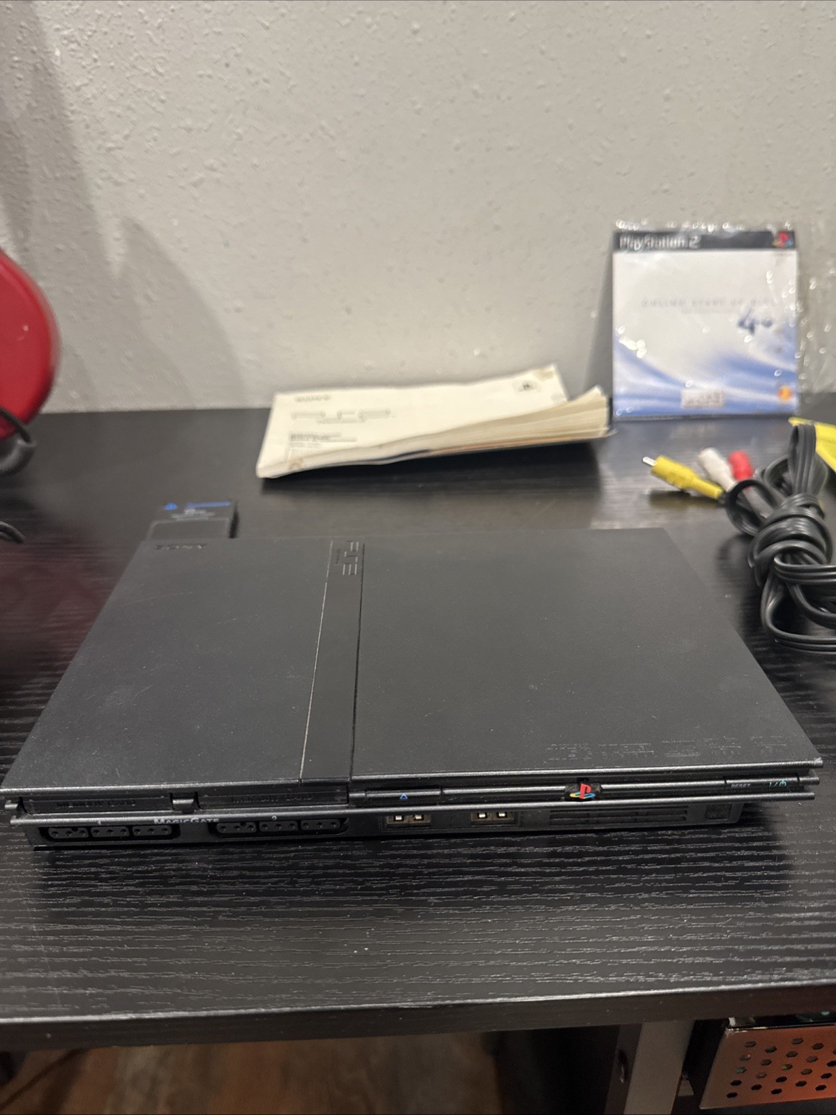 SONY Playstation2 PS2 Console With Box – Guitar Hero Bundle – Guitar+games