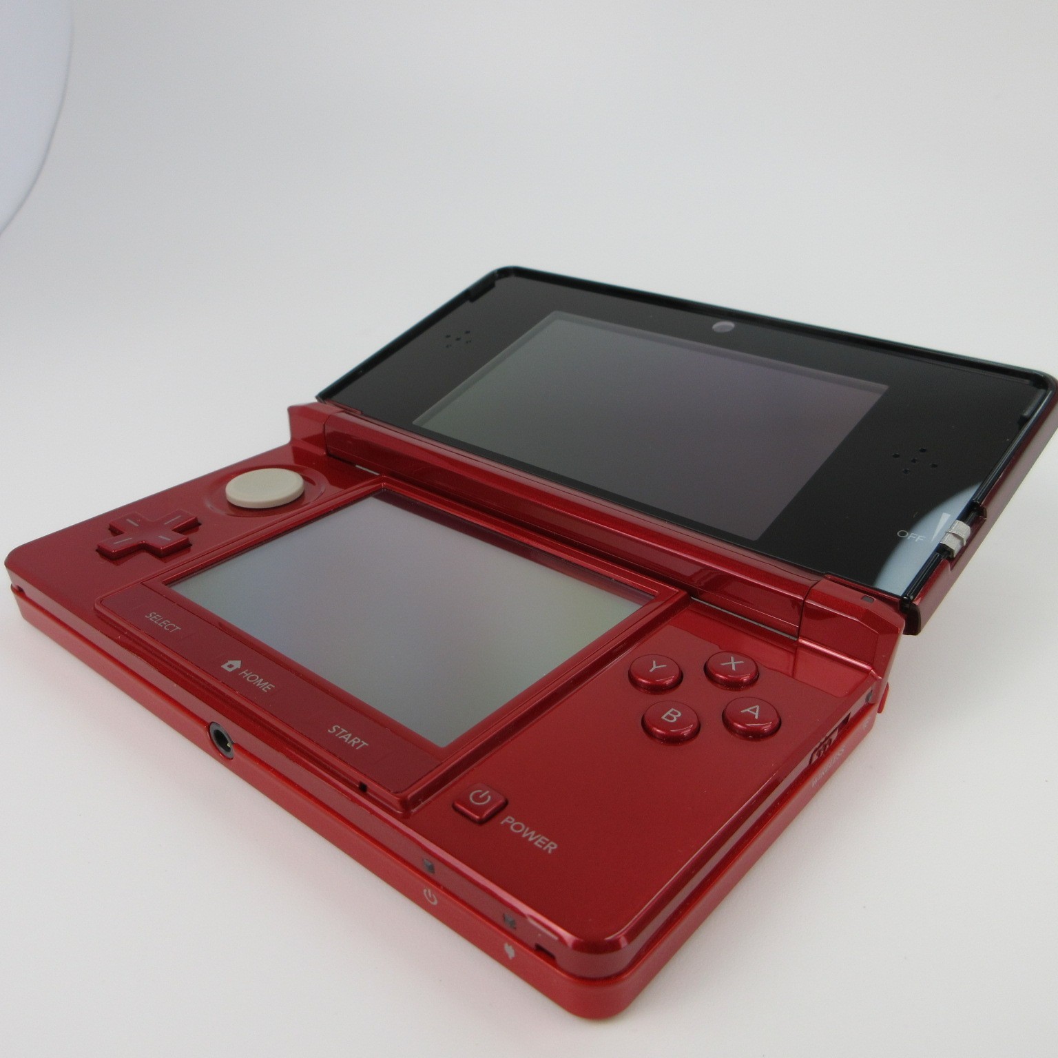 【Very Good】Nintendo 3DS Flare Red Console Box Charger Japanese Edition #Den0816
