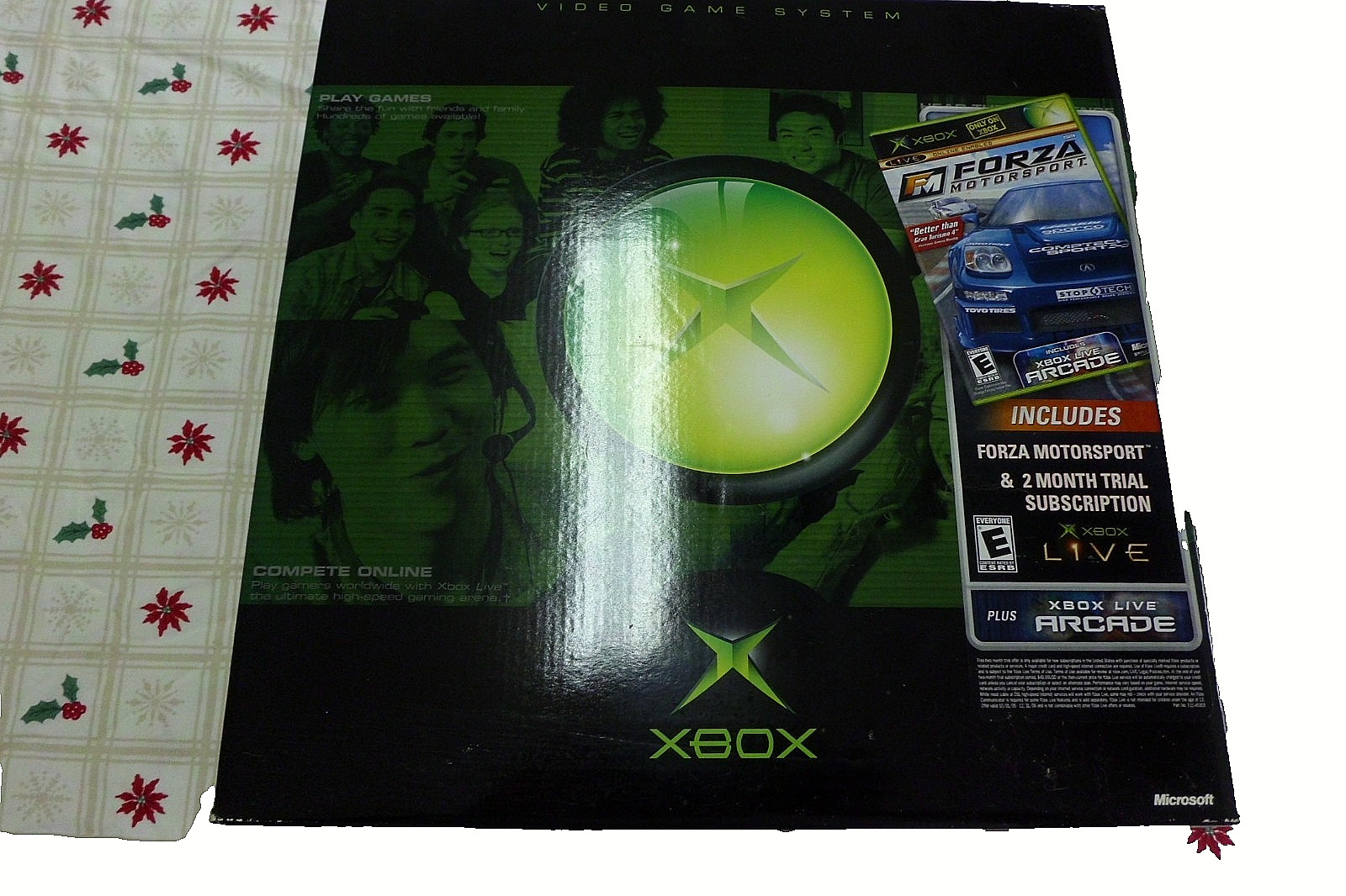 Microsoft Xbox Console with 26+ Games and 2 Controllers. One wireless
