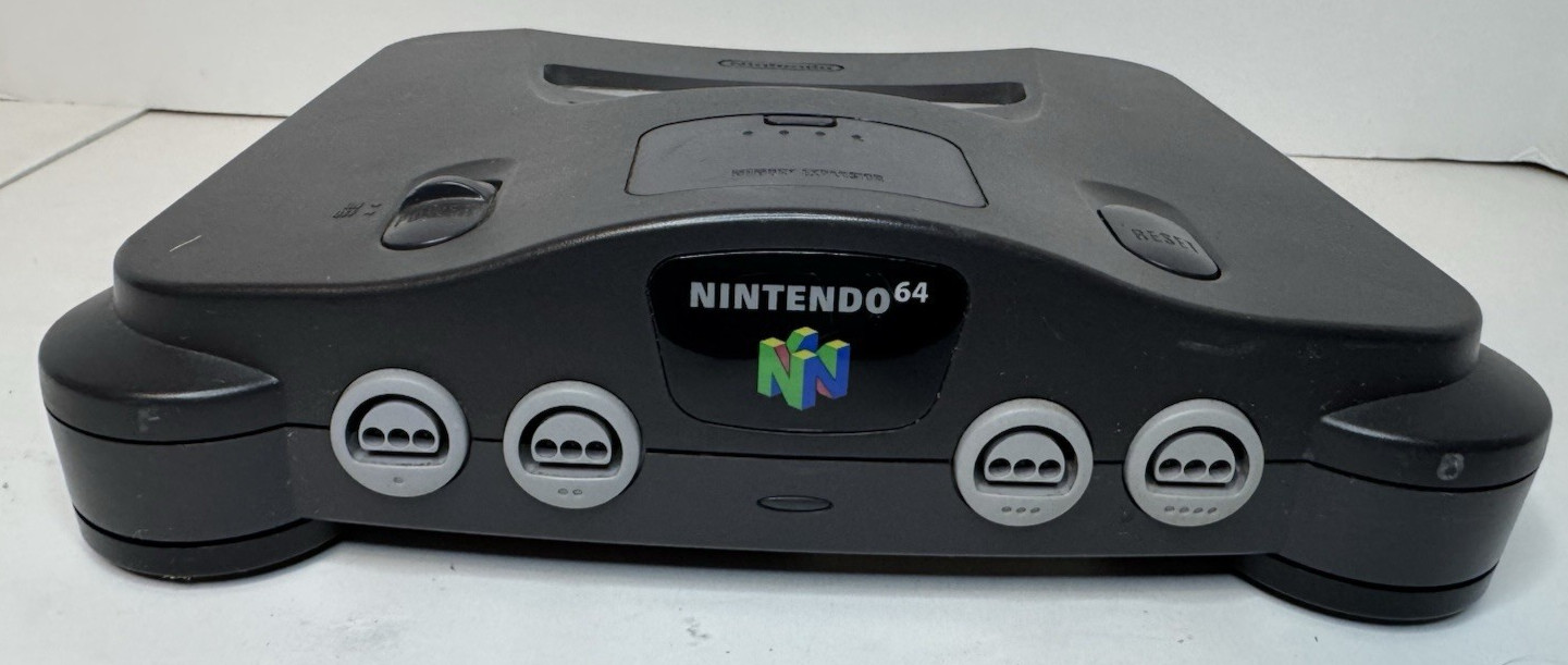 Nintendo 64 N64 Bundle Console NUS-001 Controller, Power & AV Cables Tested B2
