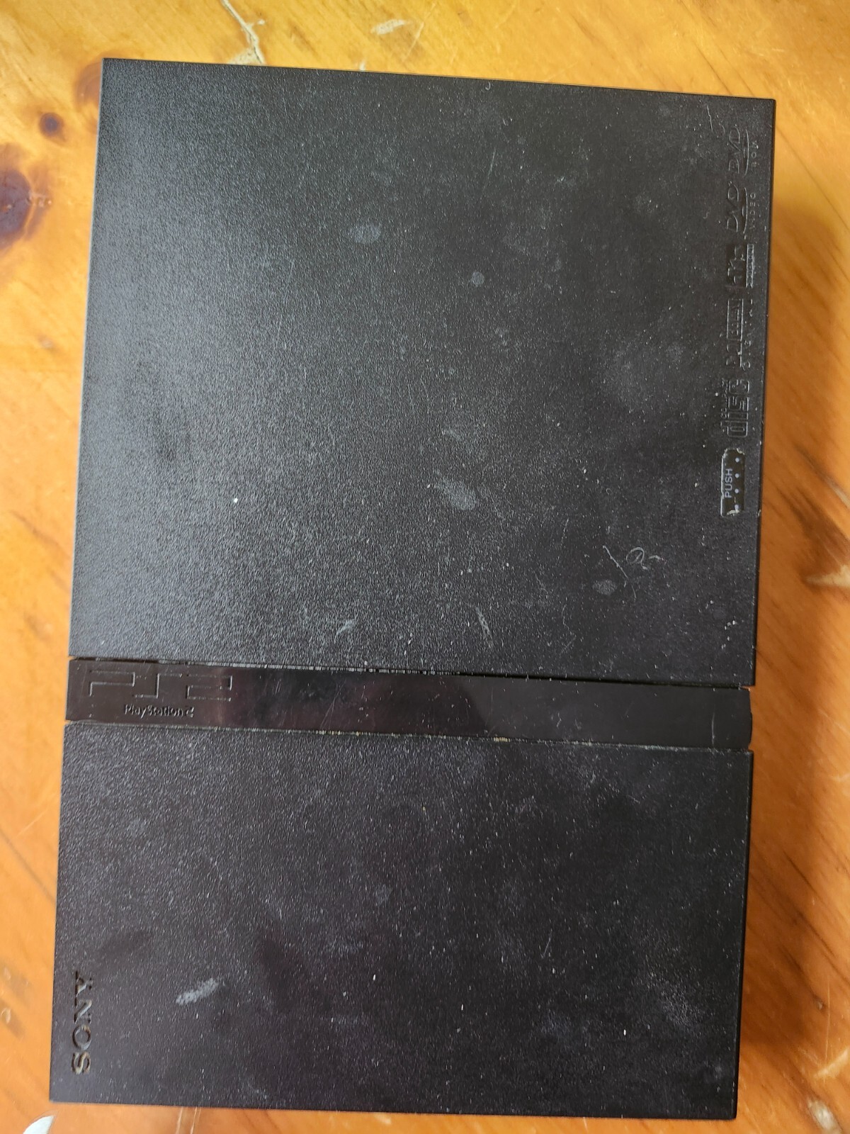 Sony PlayStation 2 Slim Console only-Black (has trouble reading some discs)
