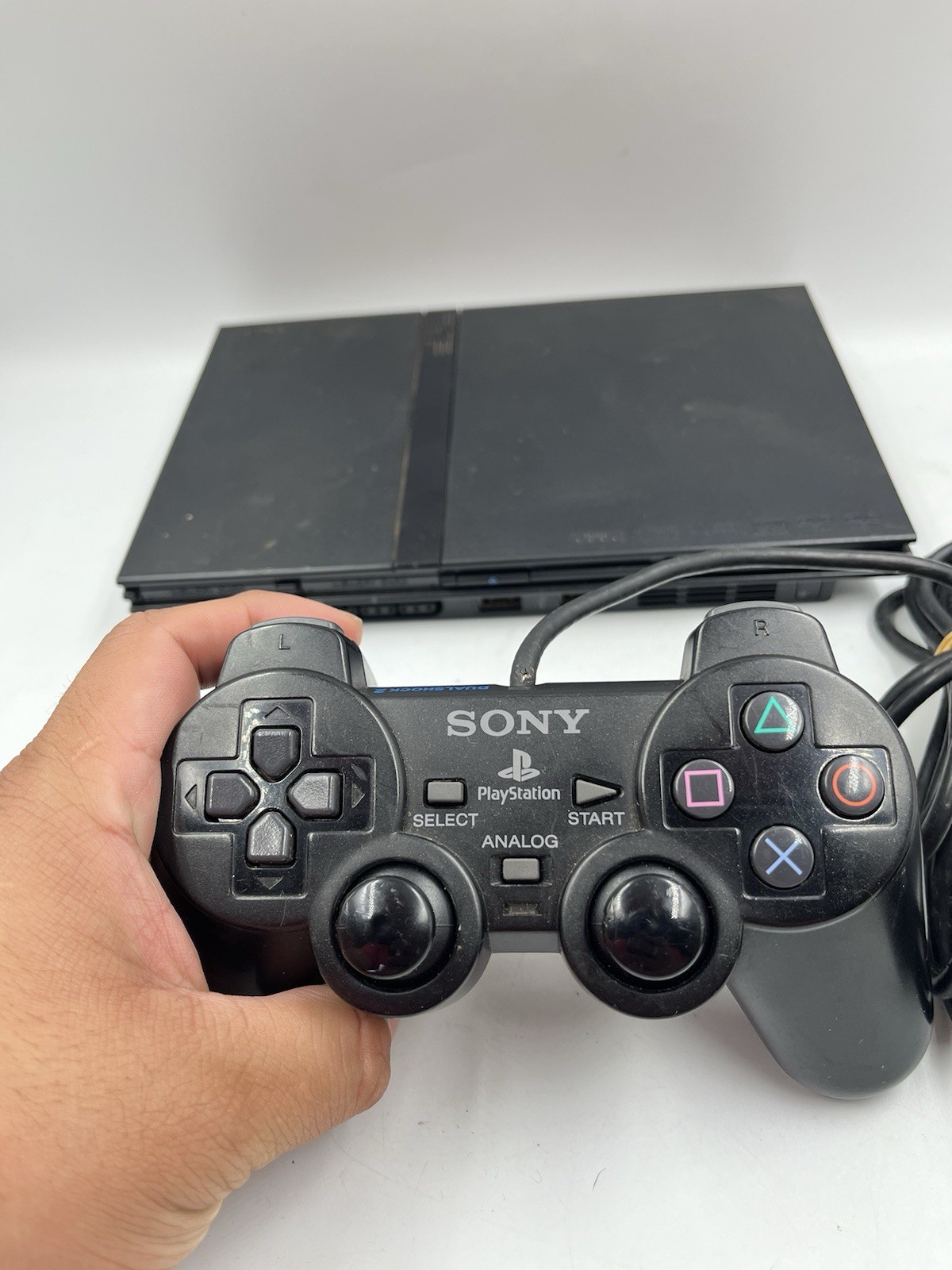Sony PlayStation 2 Slim PS2 Console Complete w Original DualShock 2 Controller