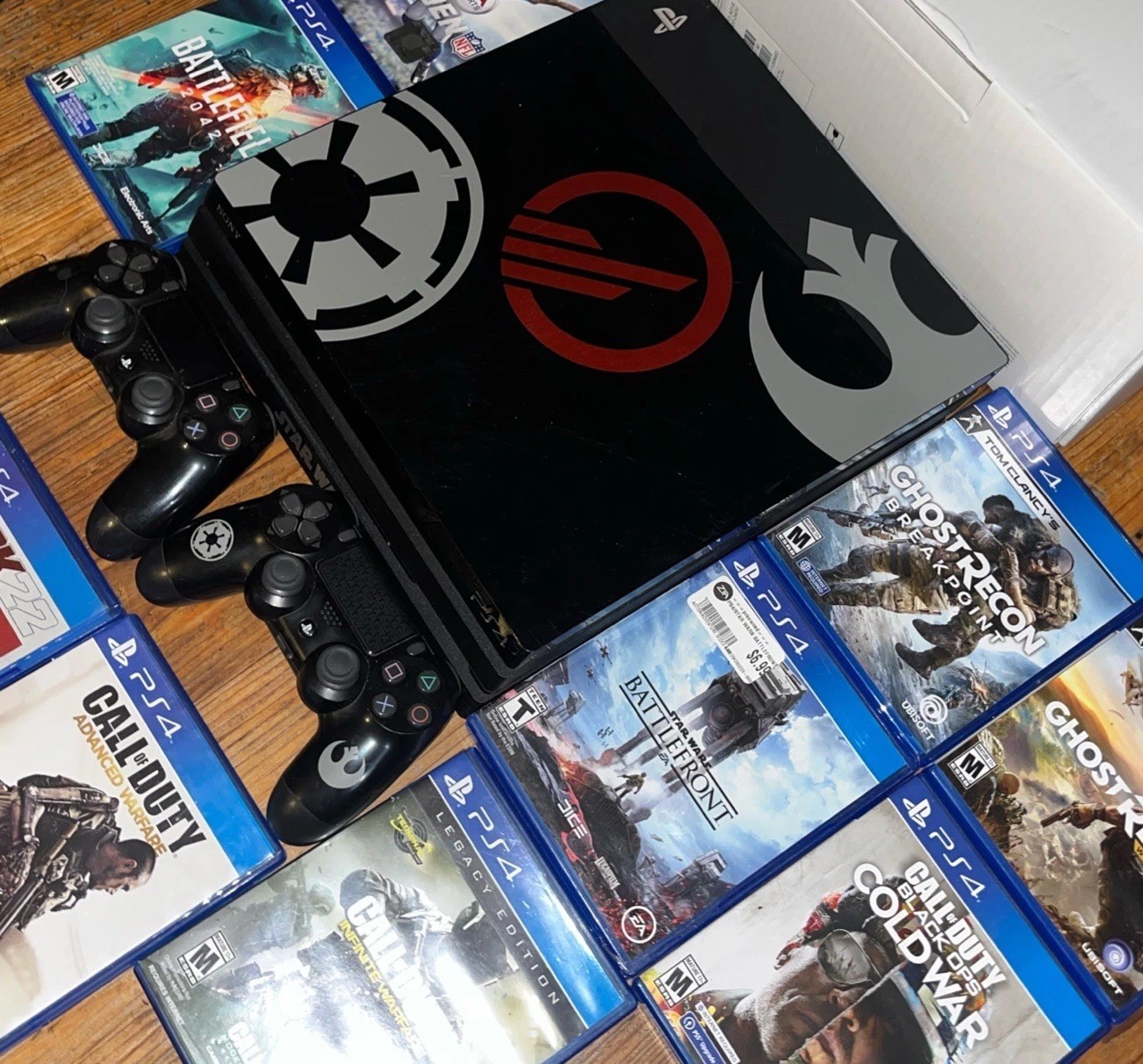 Star Wars Edition PS4 Pro 1TB Console Bundle – 10 Games Controllers PlayStation