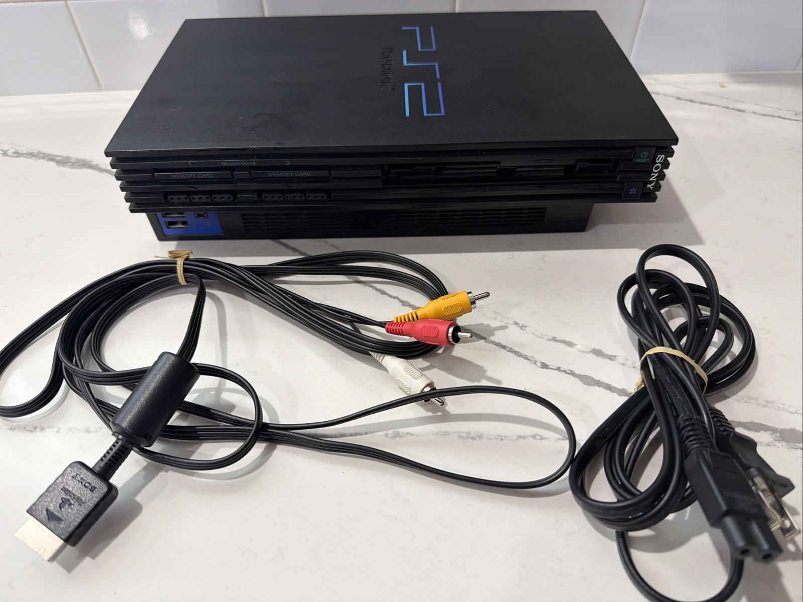 PlayStation 2 PS2 Phat/Fat Console Tested (SCPH-30001) Missing Tray Door