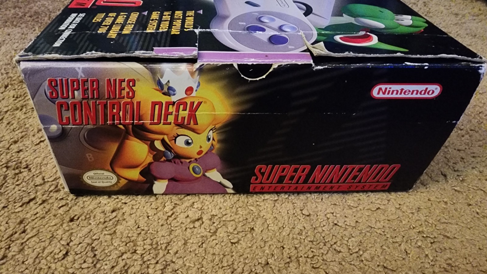Super Nintendo SNES Mini JR Console Complete In Box SNS-101 Lot-1 Game CIB