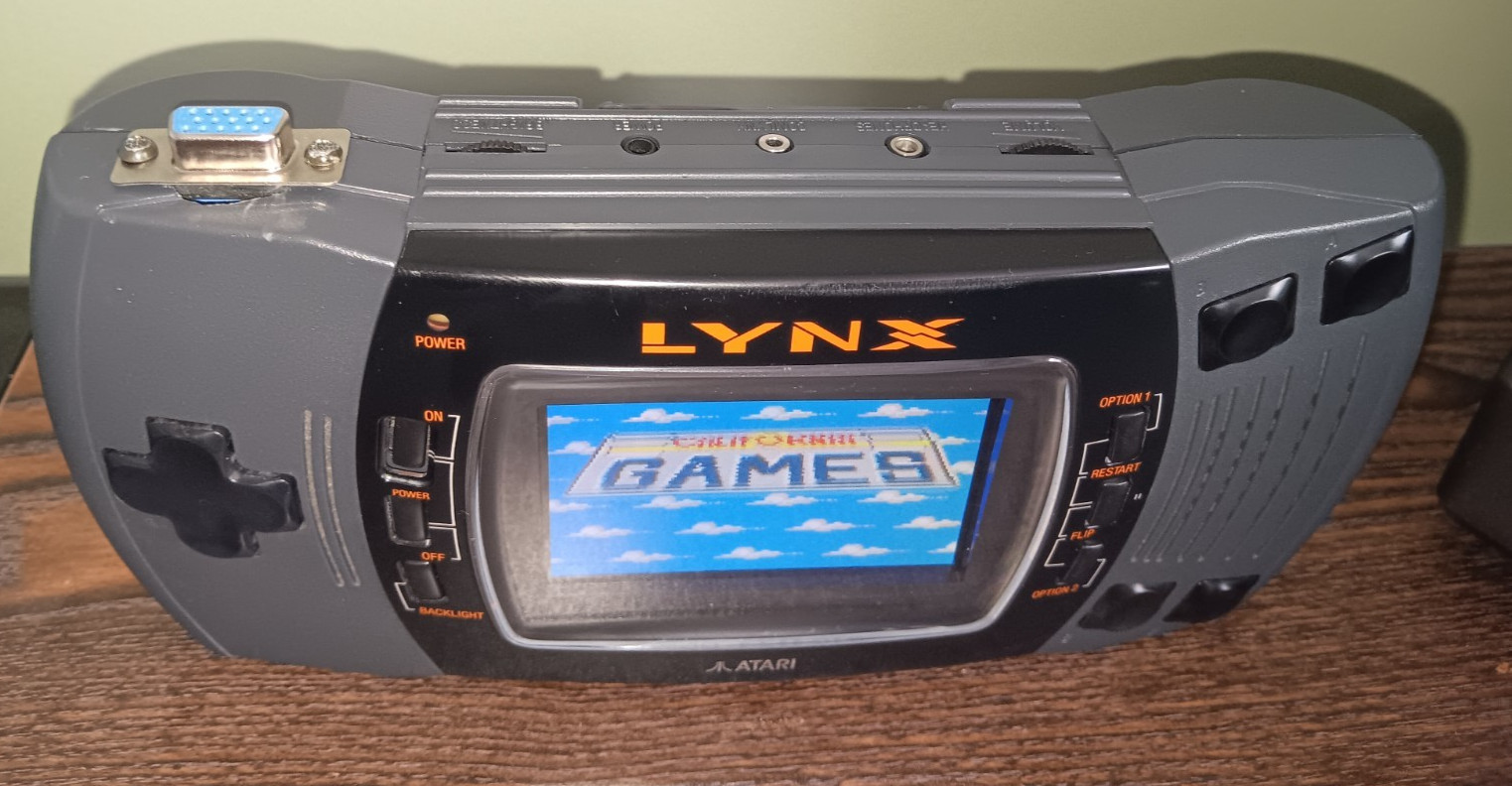Atari Lynx II 2 Console New Lcd screen + Recapped + Power Circuit + VGA