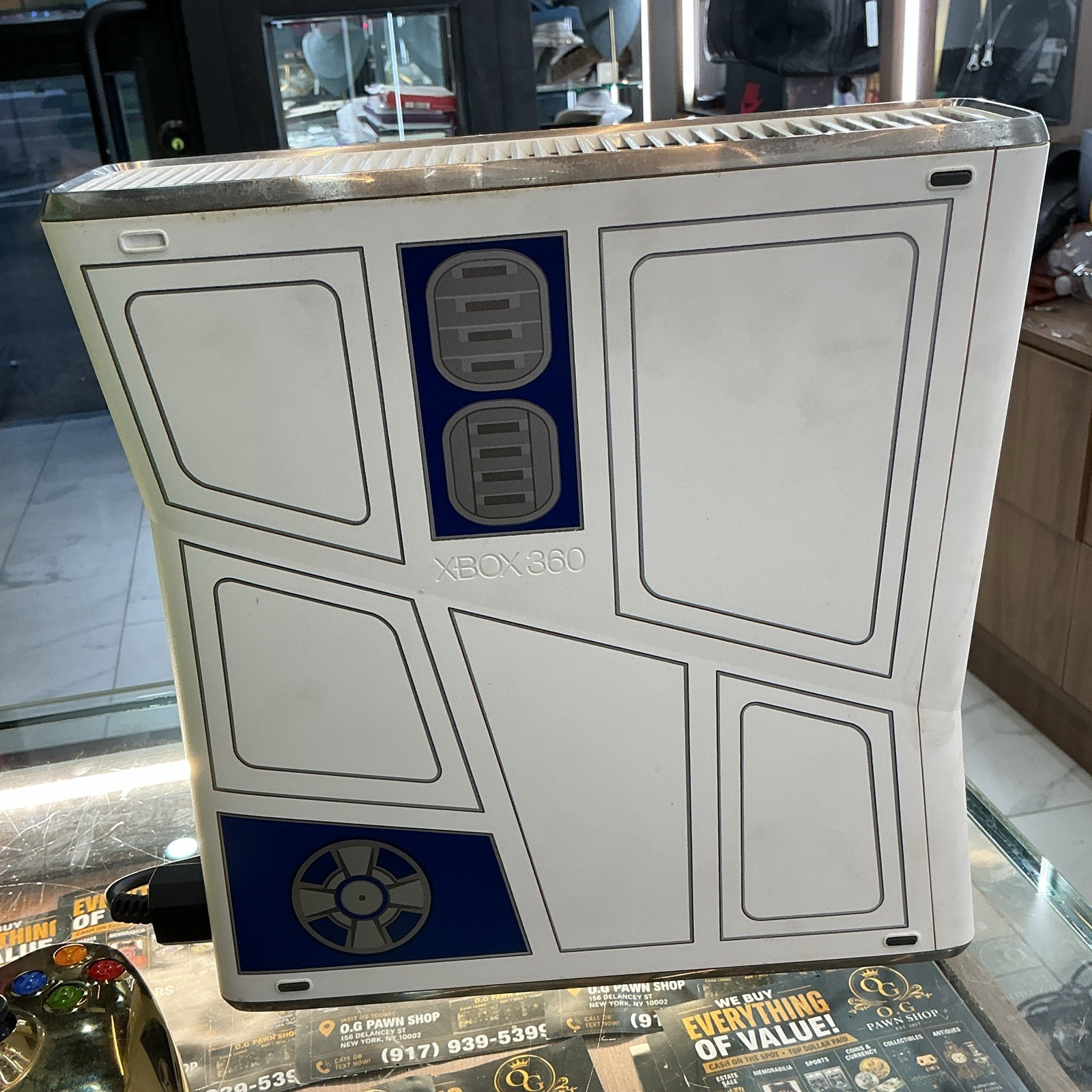 Microsoft Xbox 360 Star Wars R2-D2 Limited Edition 250GB HDMI Gold Ctrl