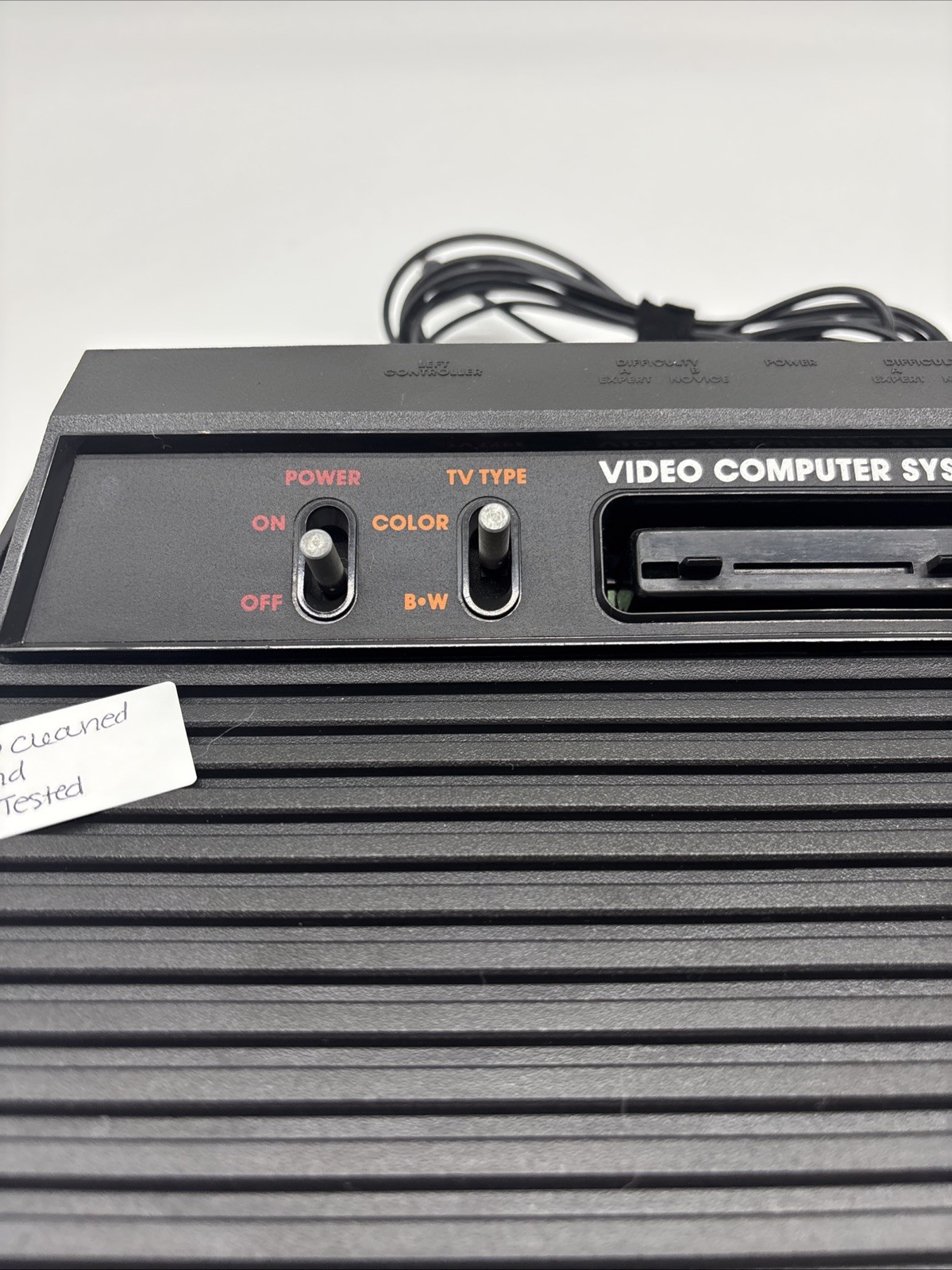 Vintage ATARI 2600 Darth Vader Video Computer System Black Console RECONDITIONED