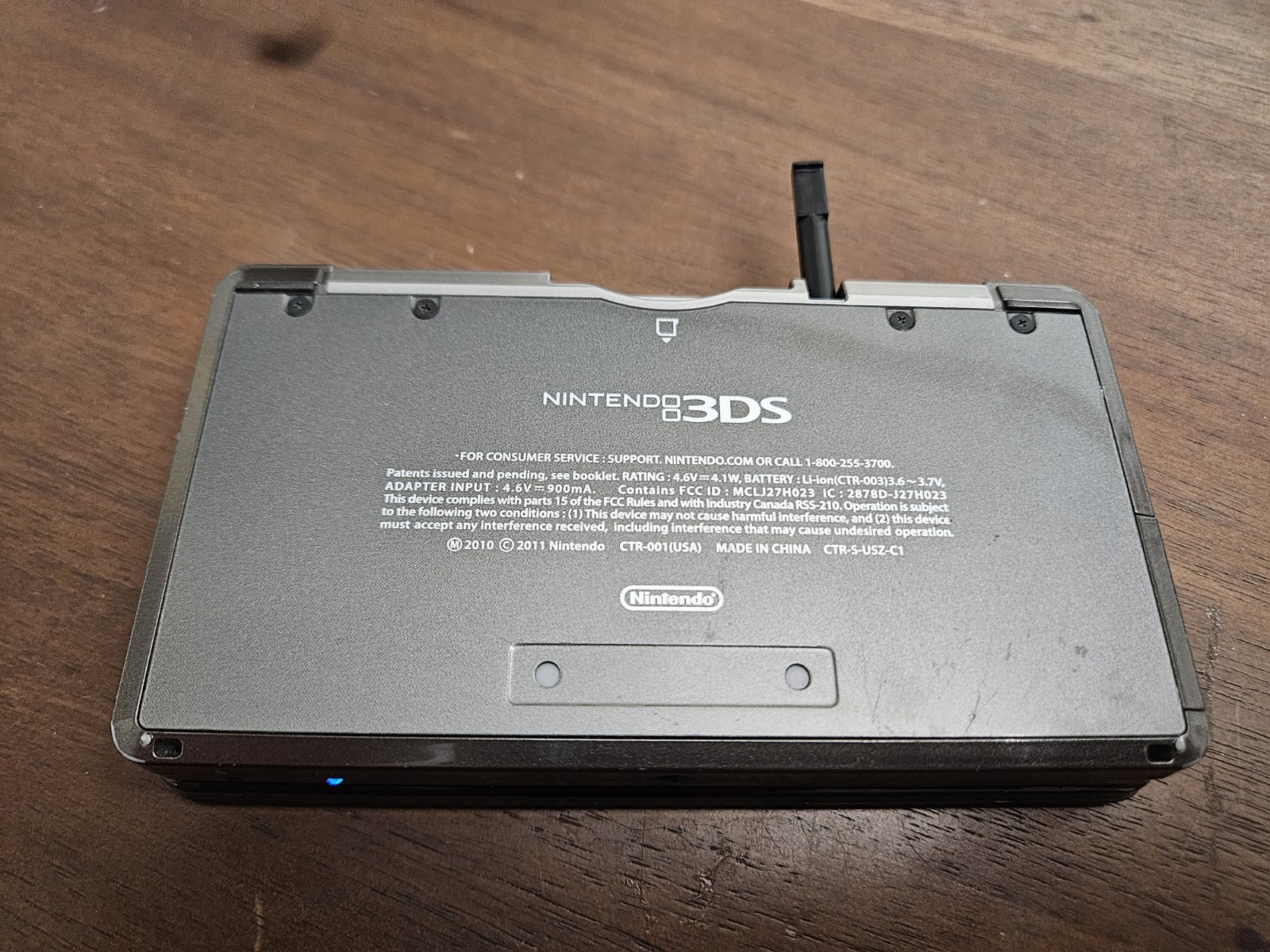 Nintendo 3DS Black Console W/ Stylus *Tested Working Pls Read