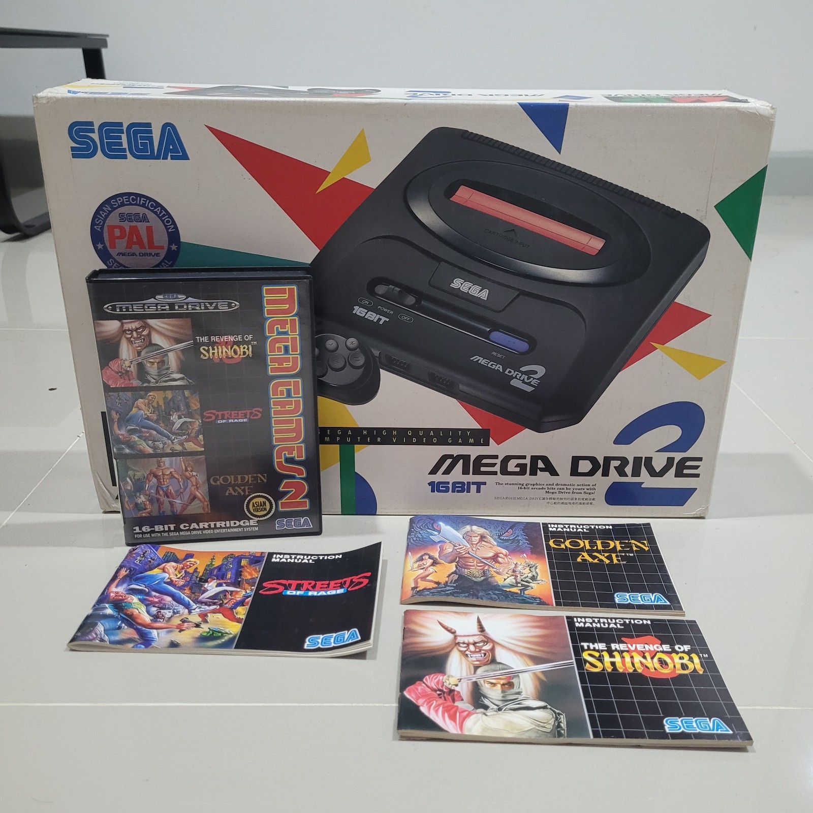 Vtg NEW Sega Mega Drive2 Console System Japan100% Unused New Old Stock