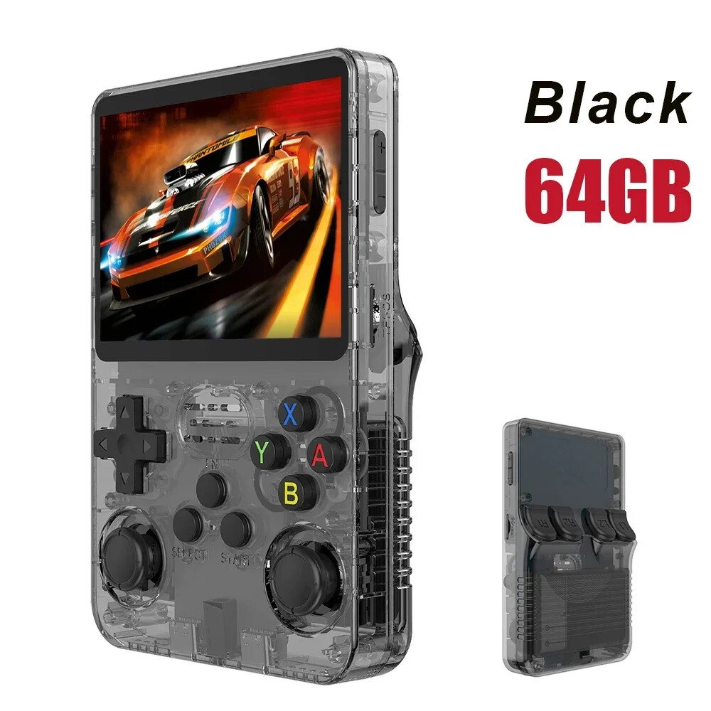 NEW Retro Handheld Game Console 3.5”IPS Screen Portable Pocket Console 64/128GB