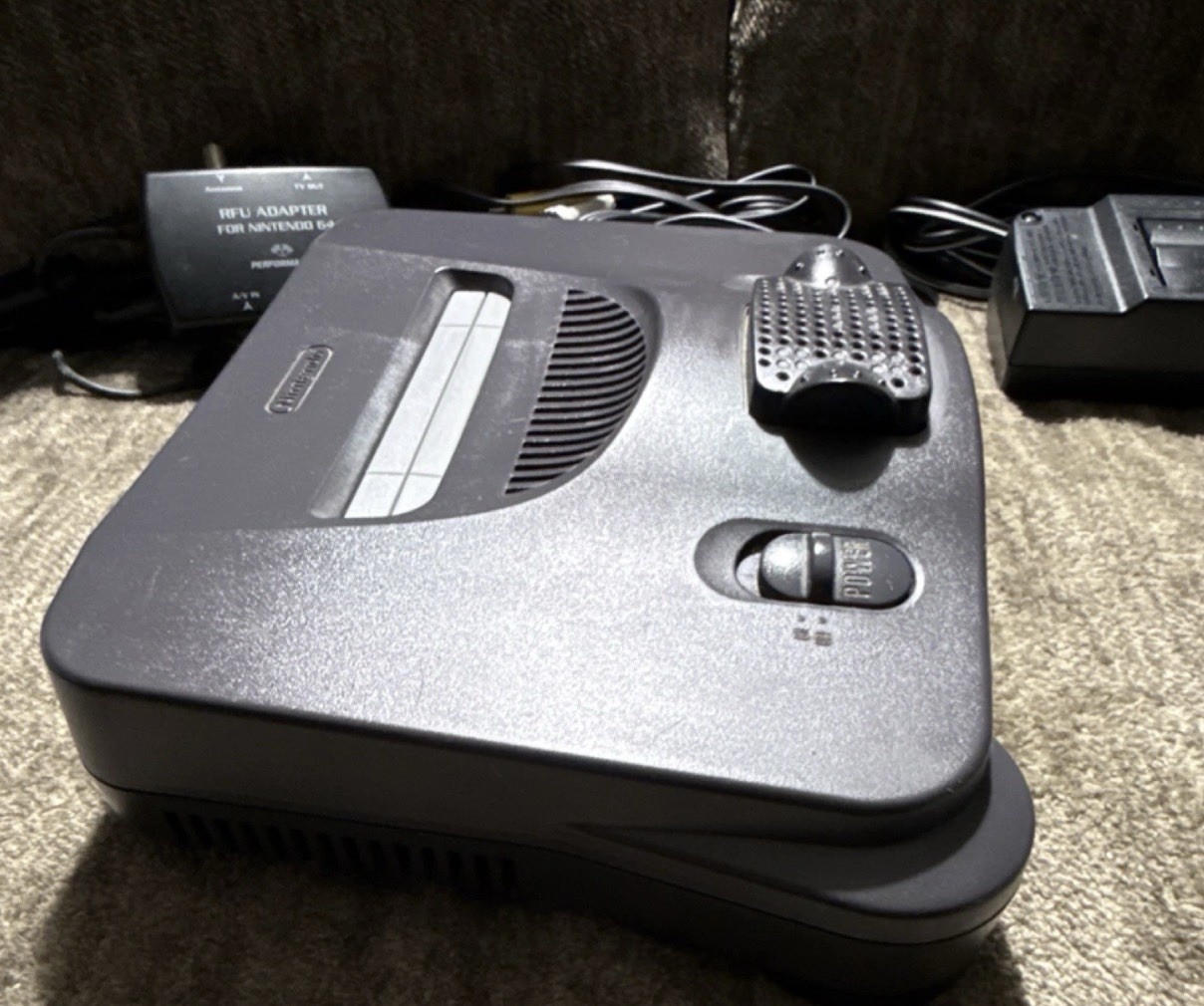 Nintendo 64 Gray Console (Expansion RAM, Controller, RCA, RFU)Very Clean Cond.