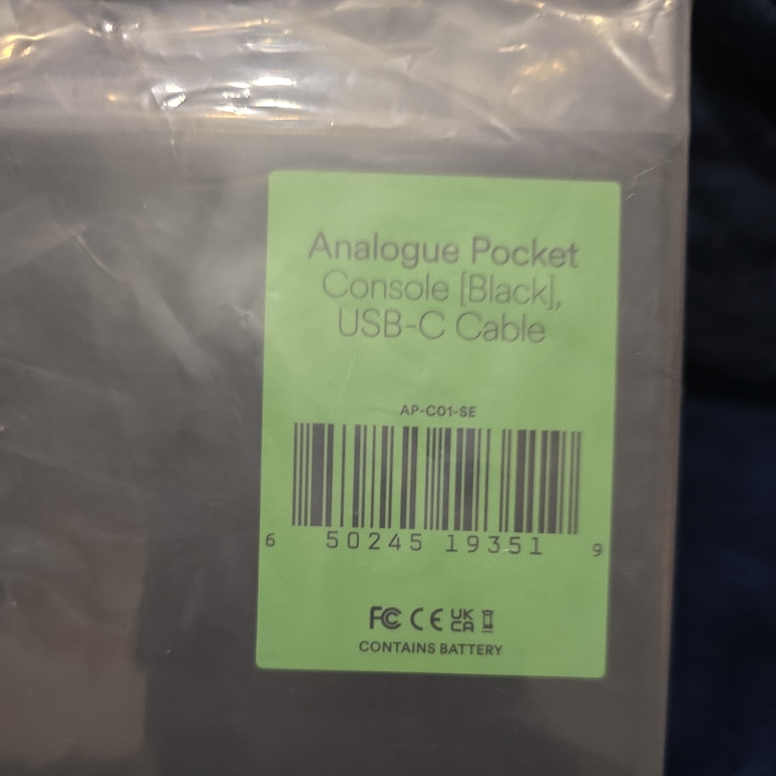 Analogue Pocket AP-C01-SE – Console Black [NEW IN BOX]