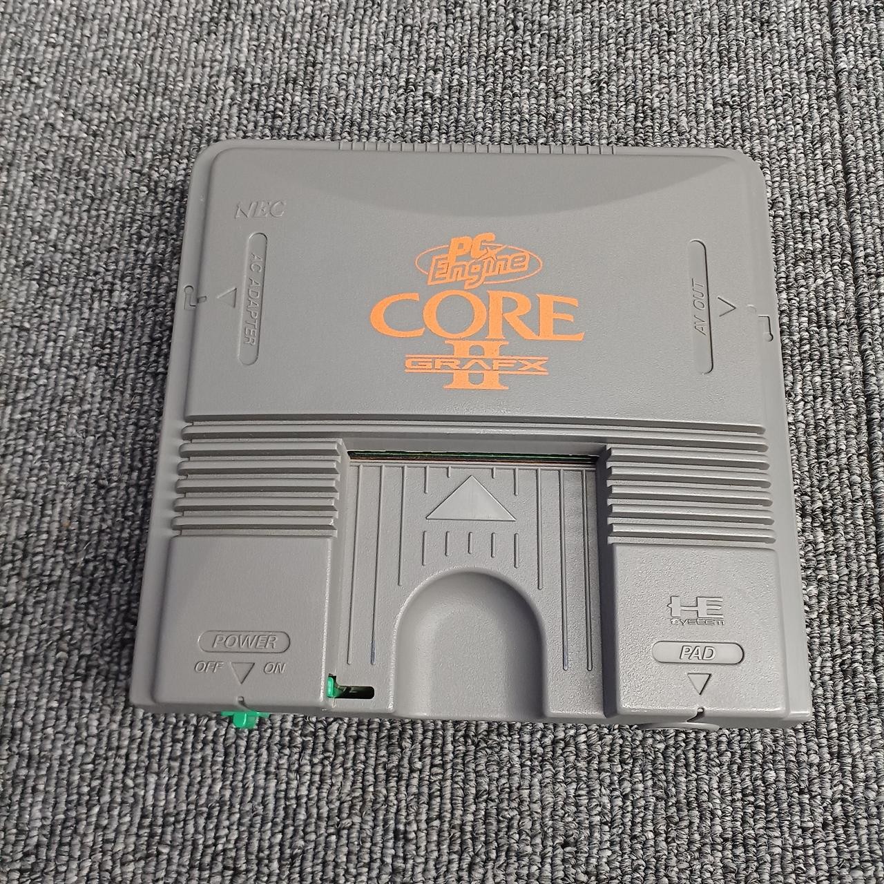 NEC PC Engine CoreGrafx II Console PI-TG7 Gray Japan Gaming System