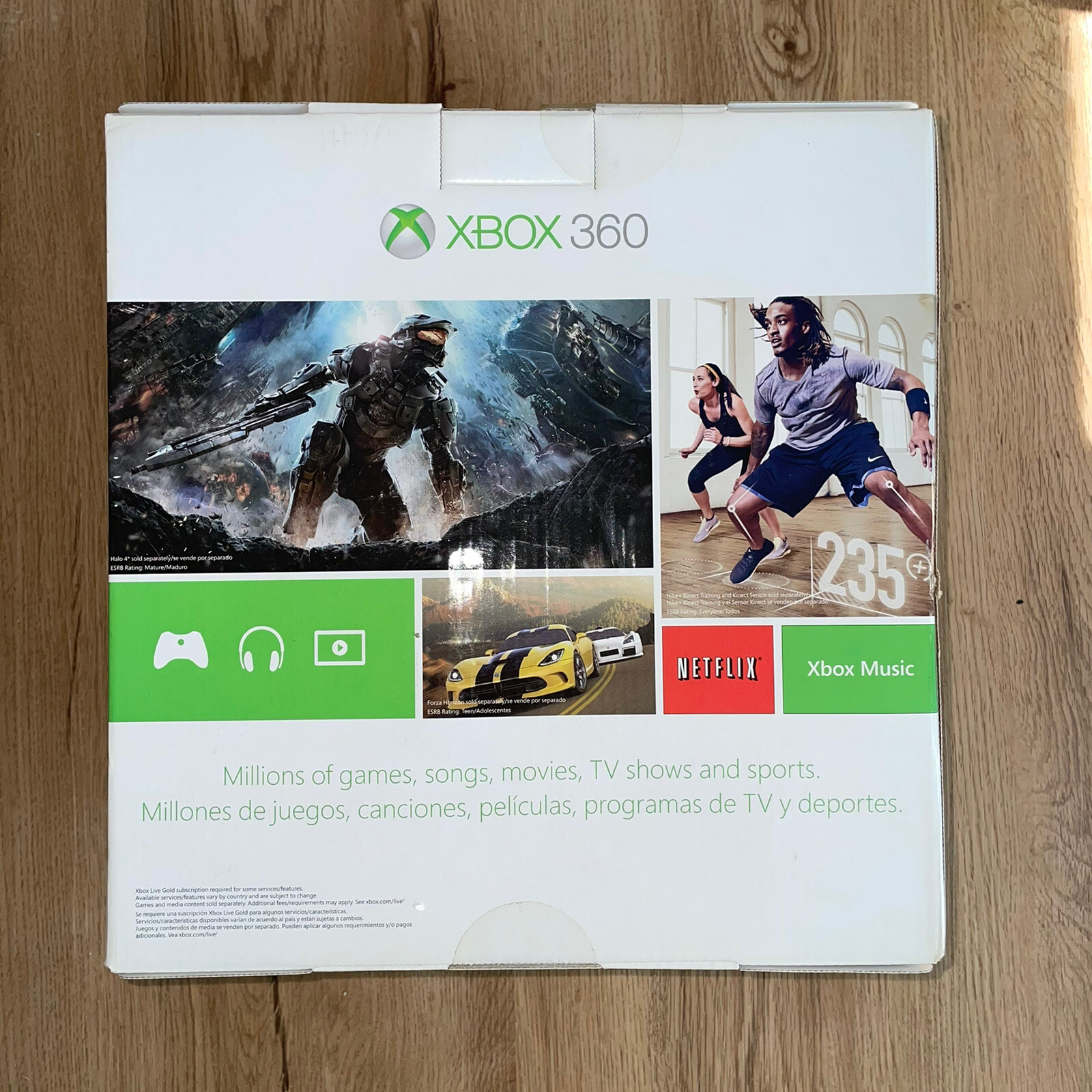 RARE! NEW!! Microsoft Xbox 360 E 4 GB Black Mod 1538 Factory Sealed Console