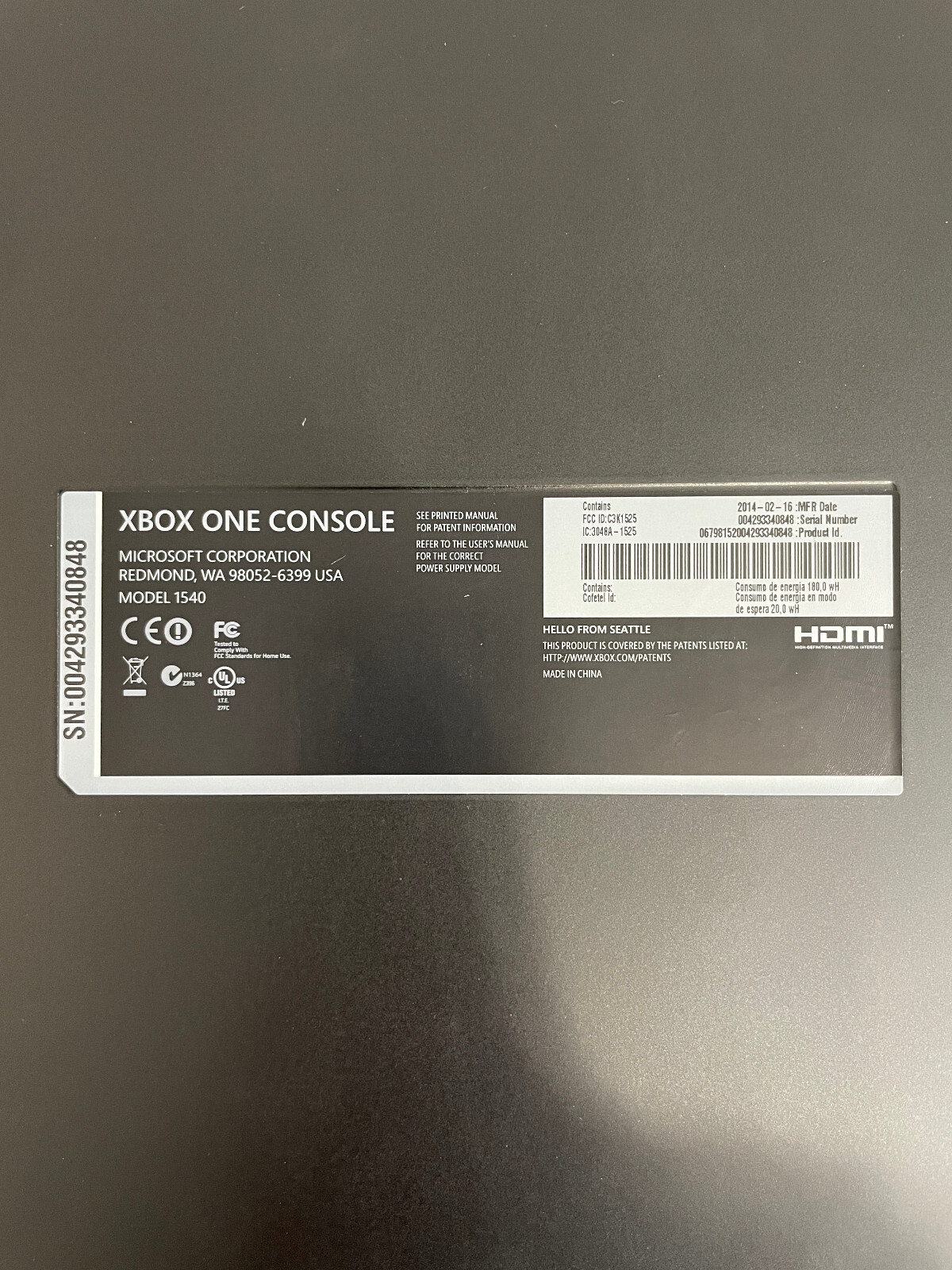 Microsoft Xbox One Console 500GB Game of Thrones Edition Very Rare SDCC 2014