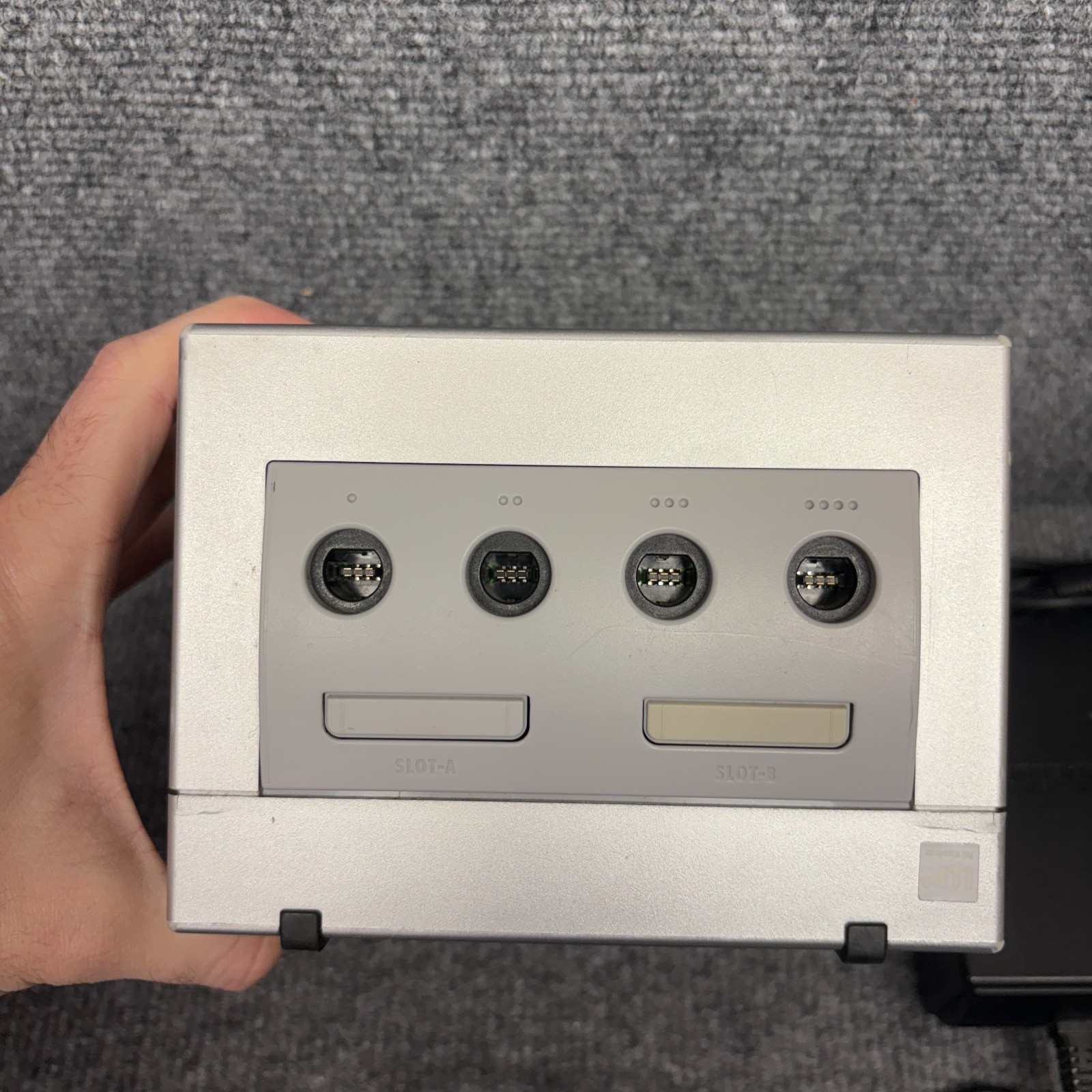 Nintendo GameCube DOL-101 Platinum System Console w/ Controller & Cords Tested