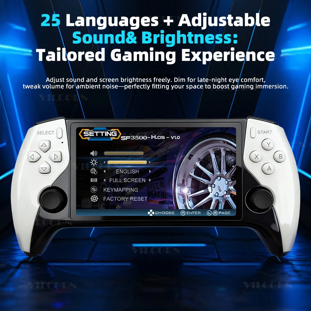 5 Inch IPS Large Screen Retro Handheld Game Console FHD Portable Game Player 220