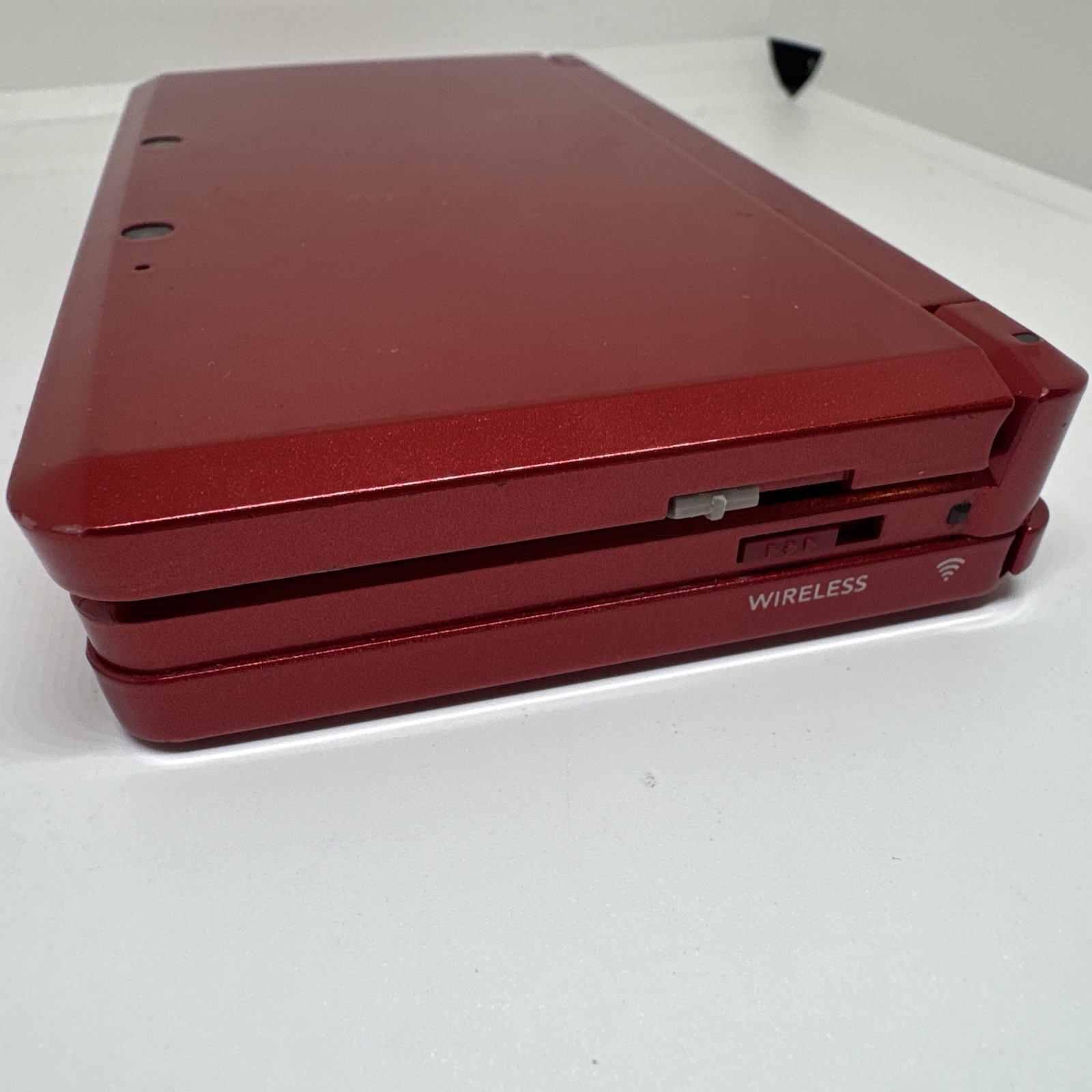 Nintendo 3DS Handheld System Flame Red CTR001 Bundle Charger Game SD Card Clean