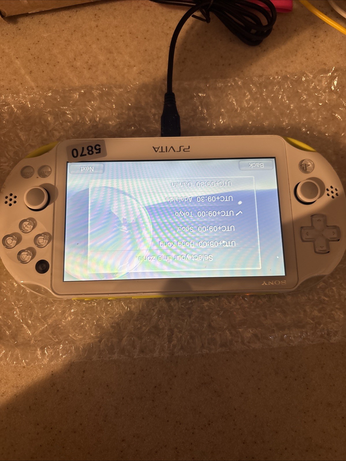 Sony PlayStation Vita Slim Lime Green Console PS Vita PCH-2000 W/ Charger