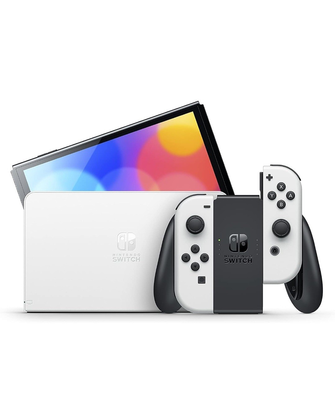 Nintendo Switch OLED Model with White Joy-Con 7″ Display 64GB – Used for 2 games