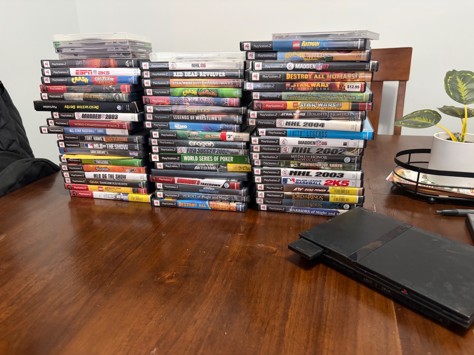 Sony PlayStation 2 Slim Line Version 1 Console – Charcoal Black (SCPH-70012)