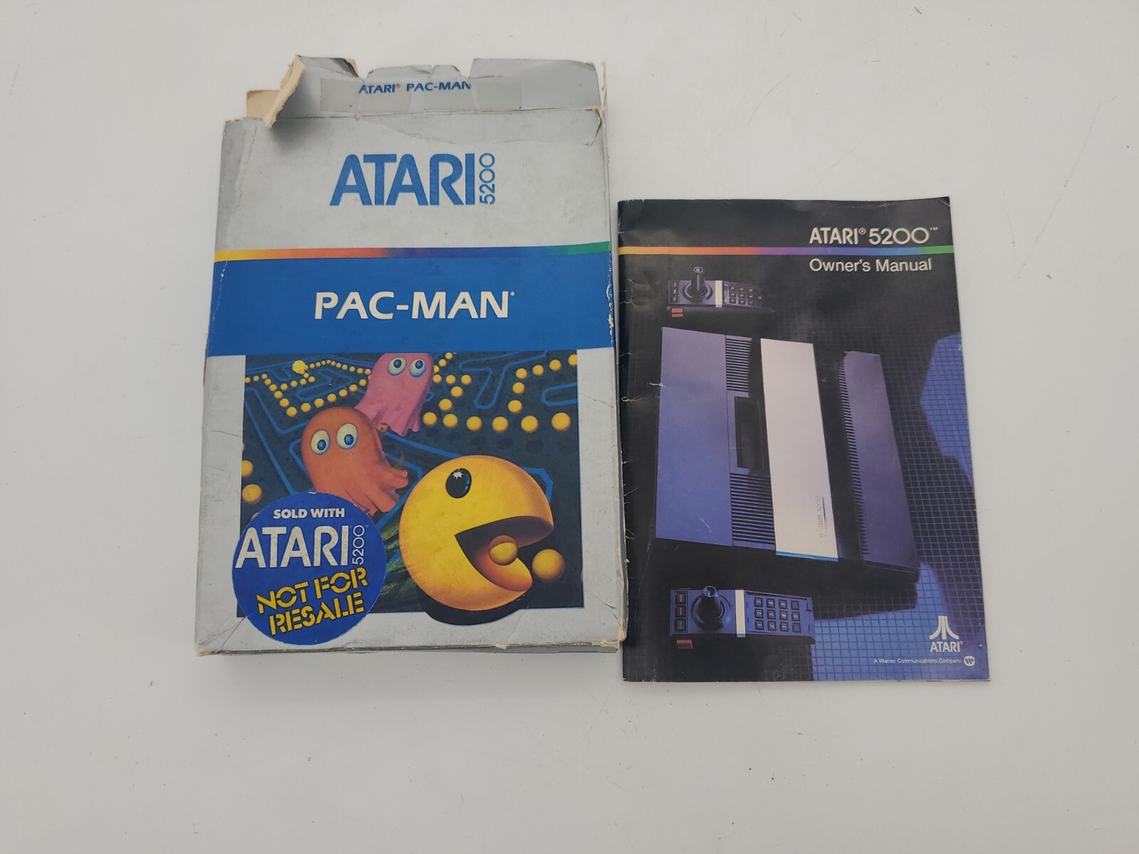 1982 Atari 5200 System in the Box 4-Port Console With Pac-man And TV switch
