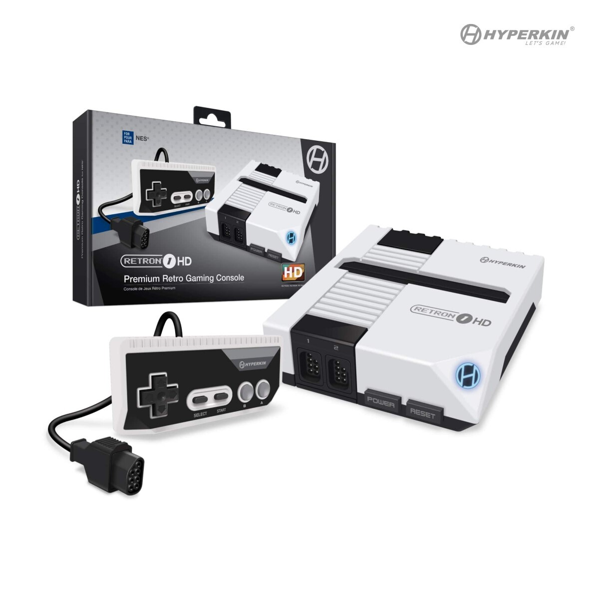Hyperkin RetroN 1 HD Gaming Console for NES Games – White (FVS031967)