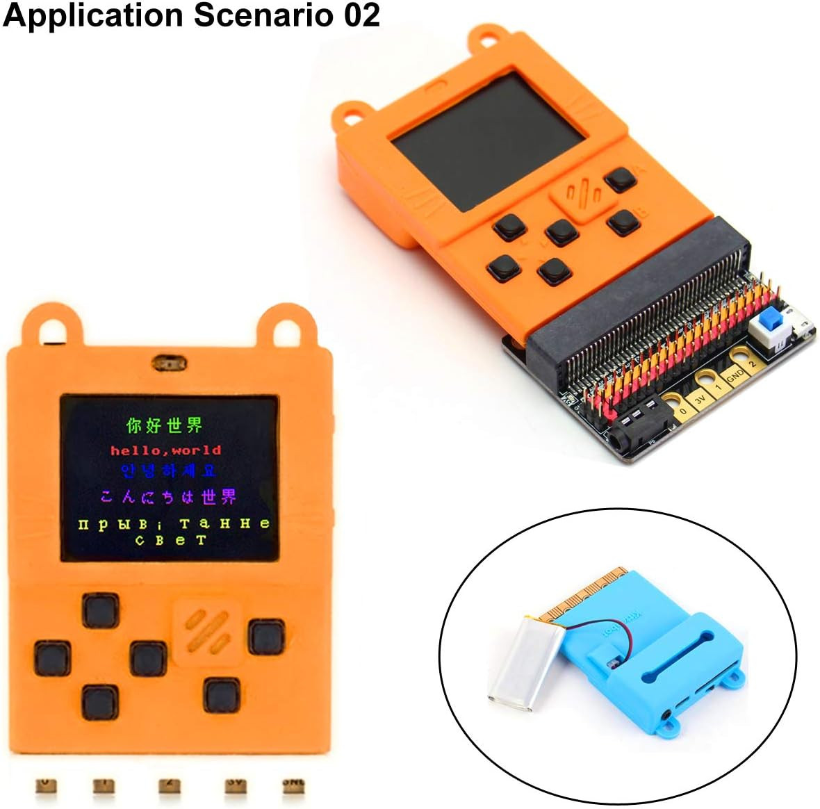 Kittenbot Meowbit Card-Sized Retro Game Computer Codable Console for Microsoft M